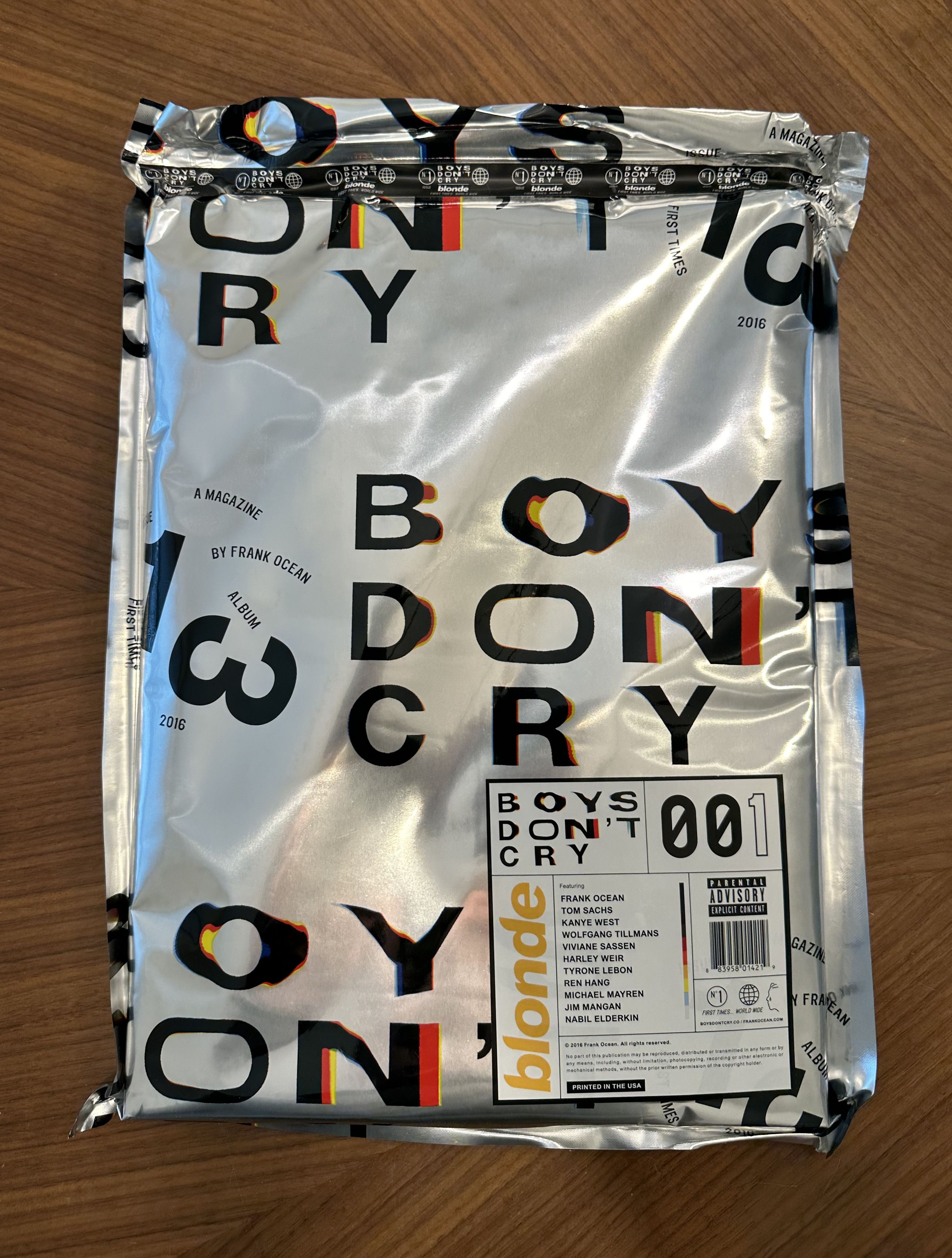 Frank Ocean *Sealed* Frank Ocean Boys Don't Cry Magazine Blonde 