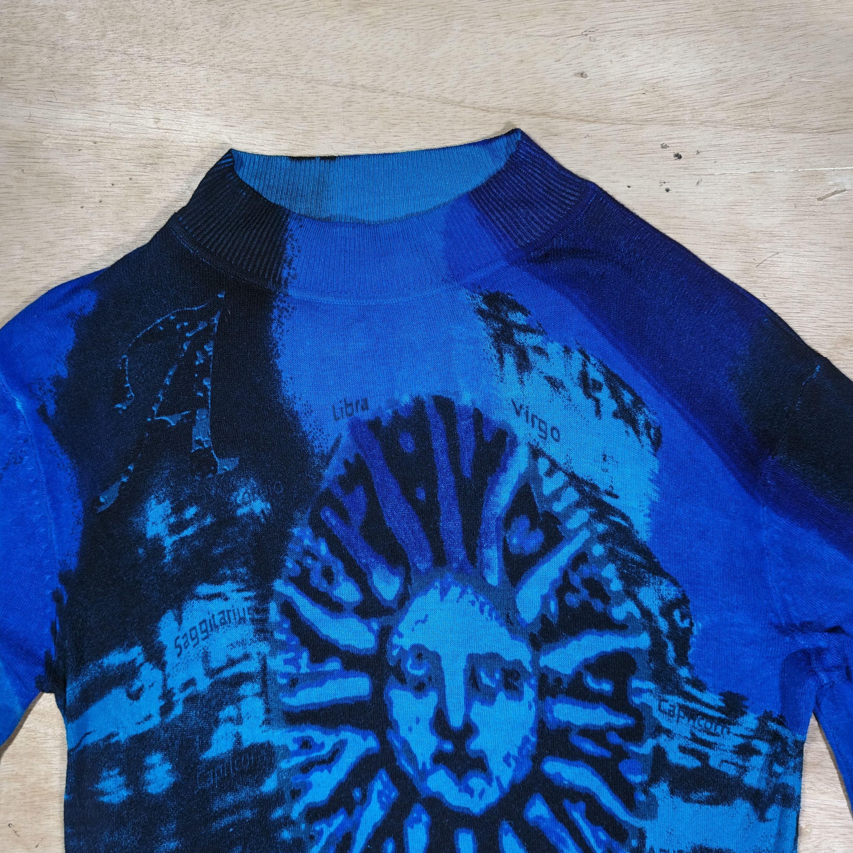Other 2000's ST.Christopher Graphic Zodiac Sun&Moon Print Knit Top Size US L / EU 52-54 / 3 - 2 Thumbnail