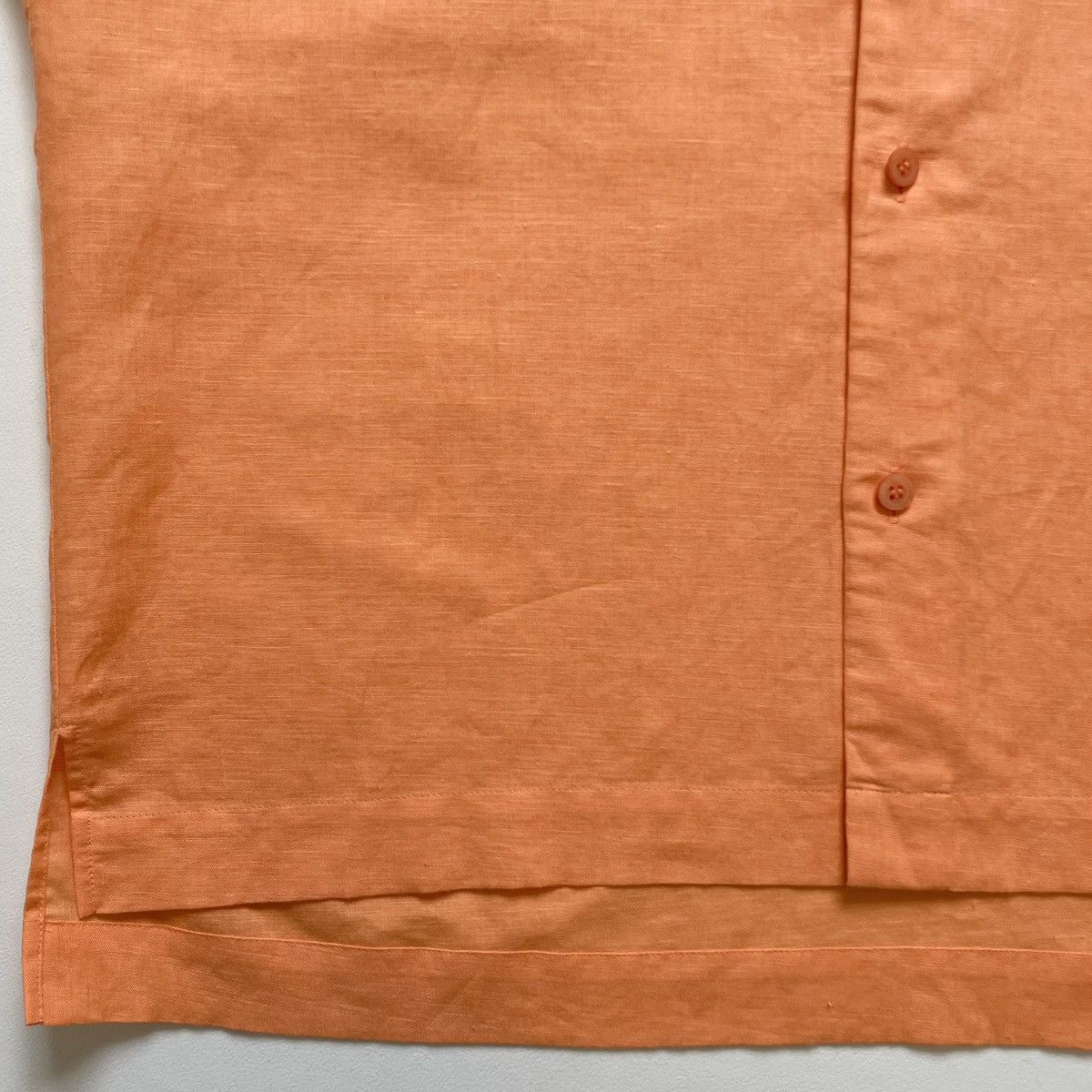 Pleats Please Issey Miyake Coral Orange Curved Sleeve Shirt Size US M / EU 48-50 / 2 - 10 Thumbnail