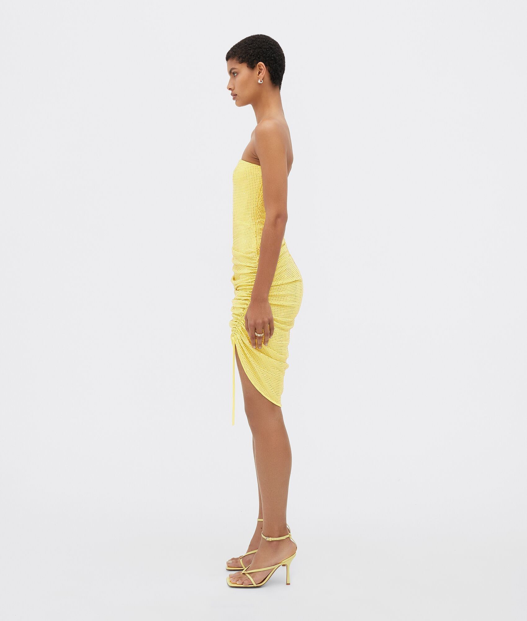 Bottega Veneta o1w1db10825 Dress in Sherbert Size M / US 6-8 / IT 42-44 - 2 Thumbnail