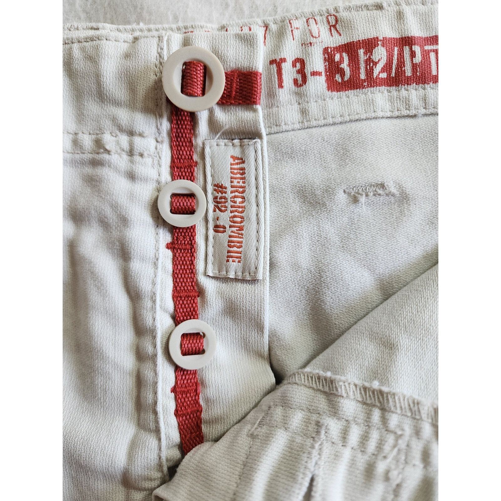 Abercrombie & Fitch Vtg Y2K Abercrombie & Fitch Cargo Shorts M Low Rise Khaki Size 30" / US 8 / IT 44 - 4 Thumbnail