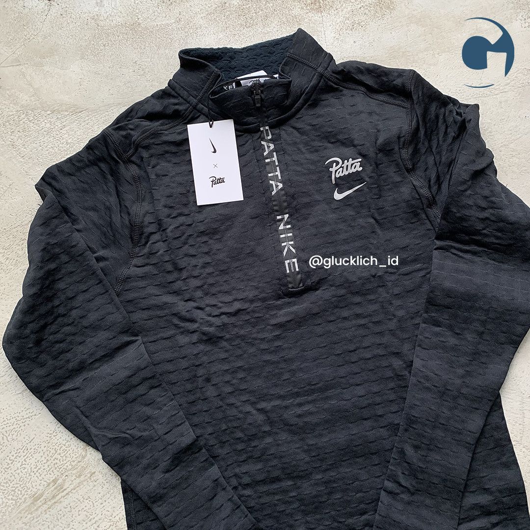 Nike Nike, X Patta Running Team Half Zip Long Sleeve Black Size US XS / EU 42 / 0 - 3 Thumbnail