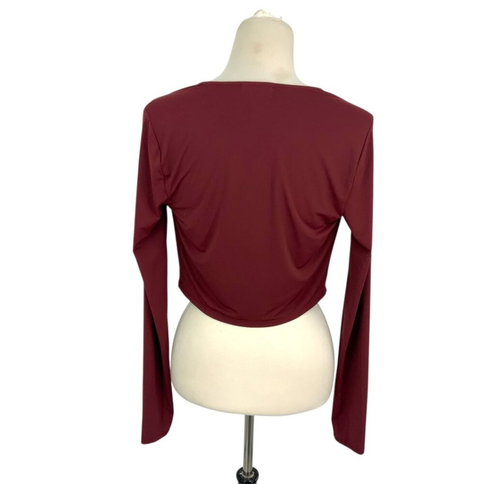 Other Open Edit Cowl Neck Long Sleeve Crop Top Small NWOT $49 MSRP Size S / US 4 / IT 40 - 8 Thumbnail