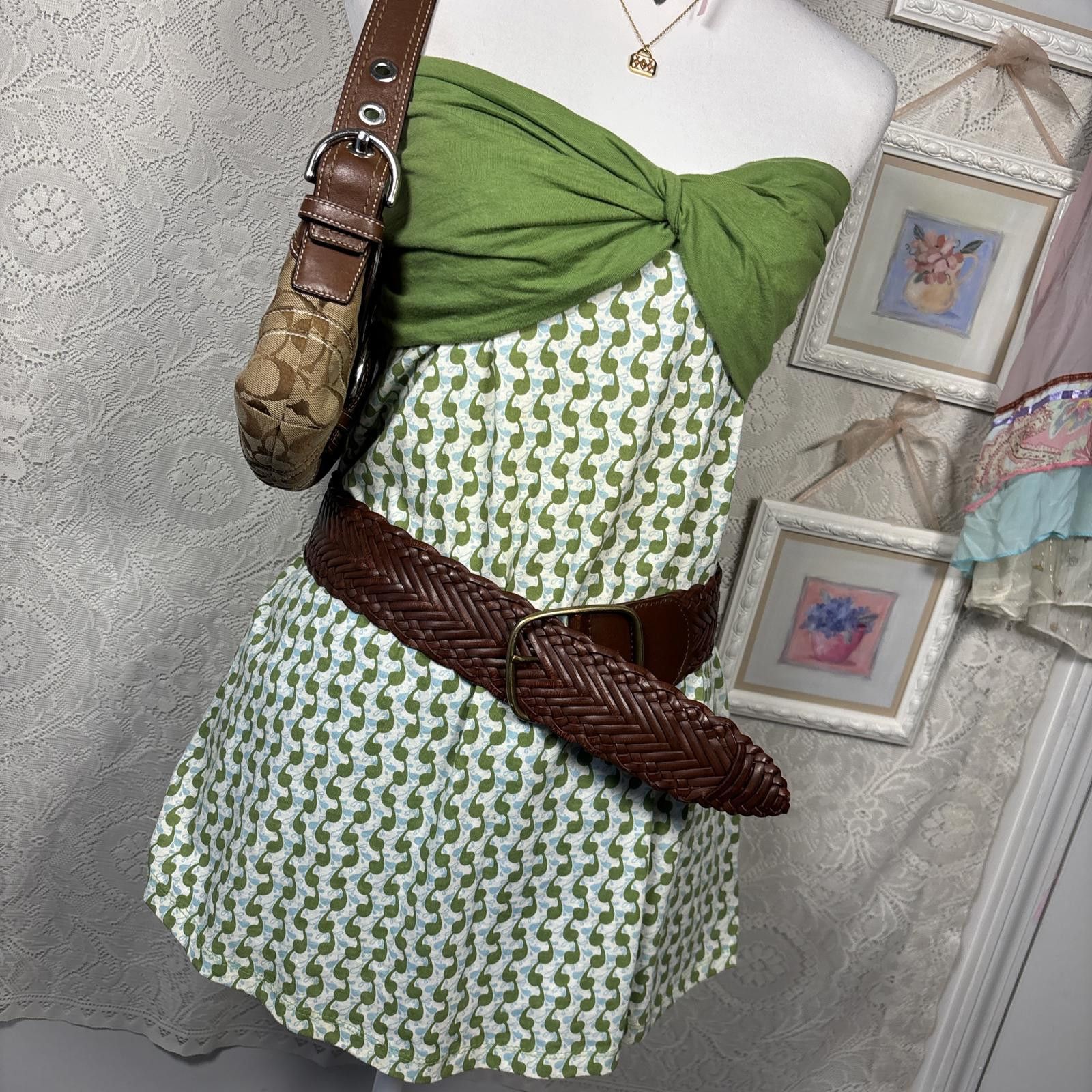 L.E.I. y2k strapless green fairy core top Size XL / US 12-14 / IT 48-50 - 4 Thumbnail