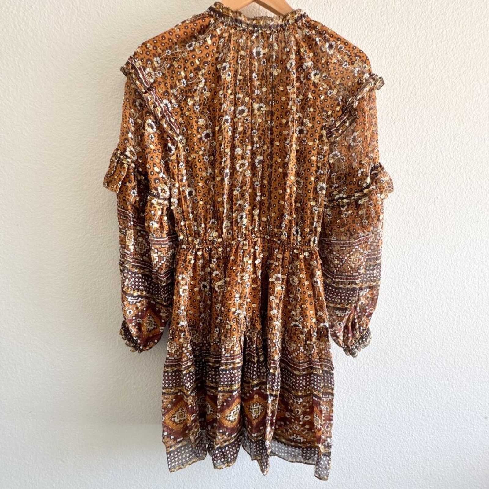 Ulla Johnson Ulla Johnson Erisa Mini Dress Ochre gold Size 2 Size XS / US 0-2 / IT 36-38 - 7 Thumbnail