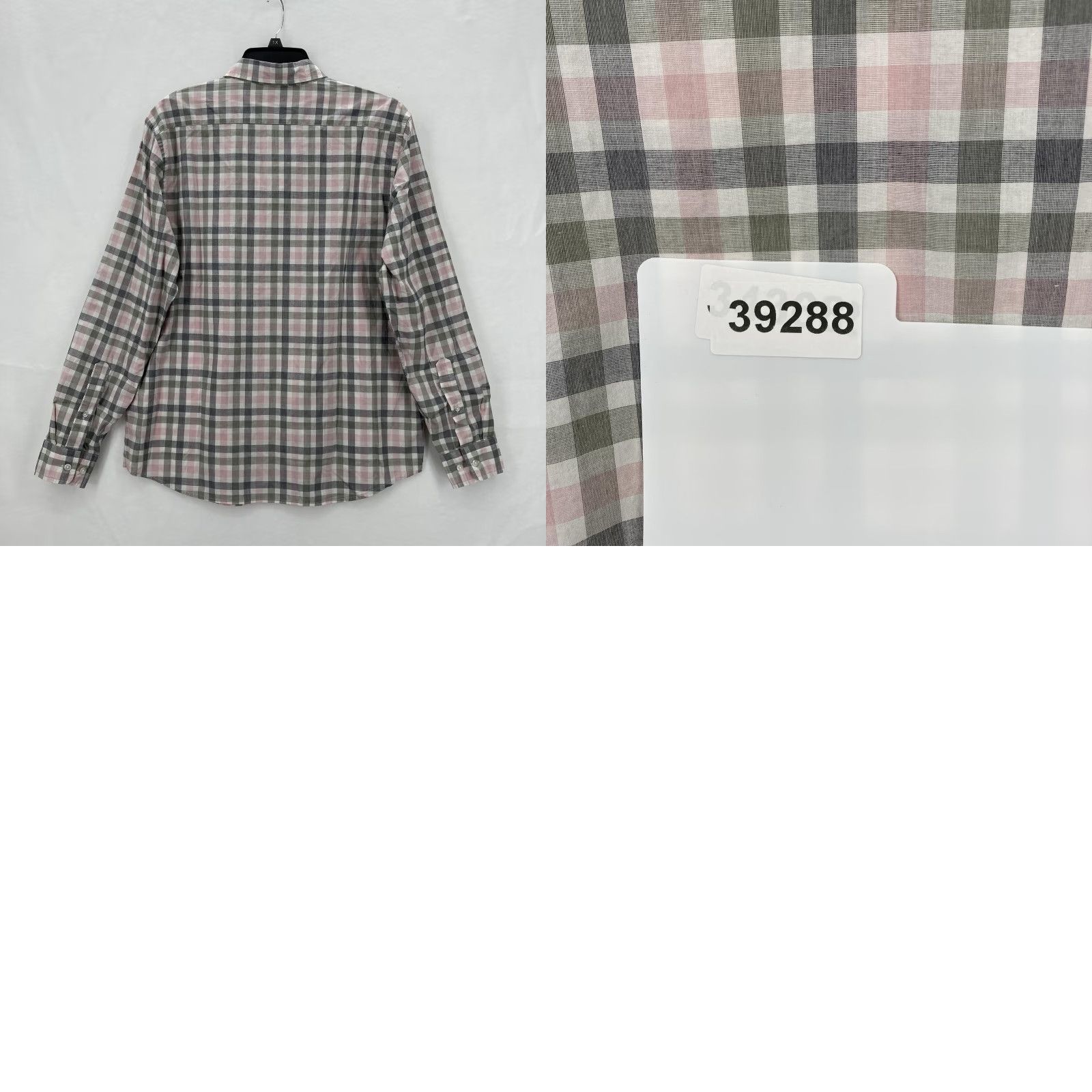 Banana Republic Banana Republic Shirt Mens Large Pink Plaid Button-Up Casual Slim Fit Long Sleeve Untucked Button-Down Collar Men’s Size US L / EU 52-54 / 3 - 9 Thumbnail