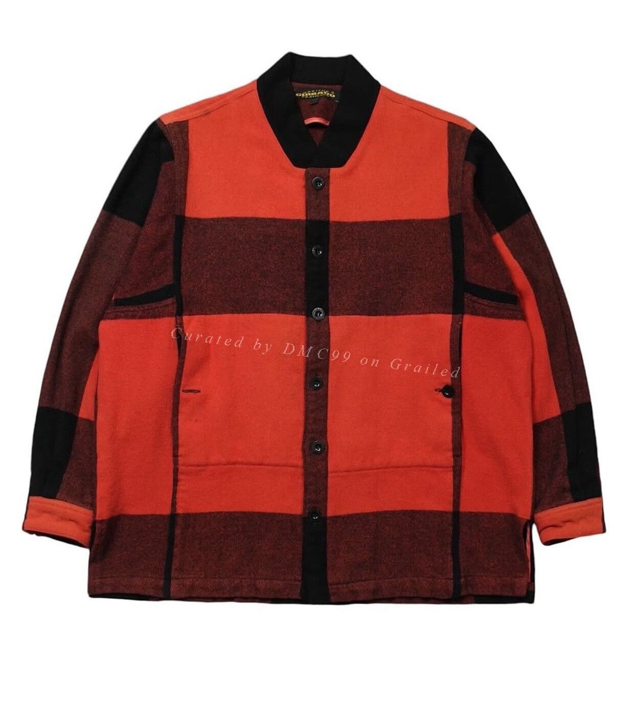 Vintage 00s Marithe Francois Girbaud Red Tartan Wool Jacket Size US M / EU 48-50 / 2 - 1 Thumbnail