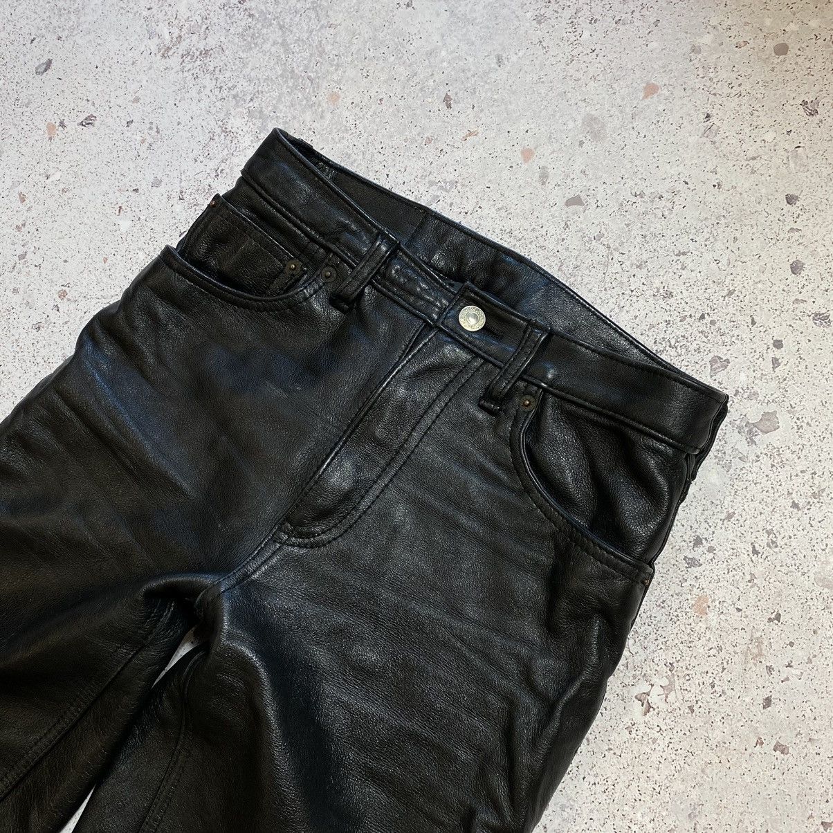 Levi's Vintage Levi’s Leather Nylon Moto Pants Y2K Made In Korea Size US 28 / EU 44 - 2 Thumbnail