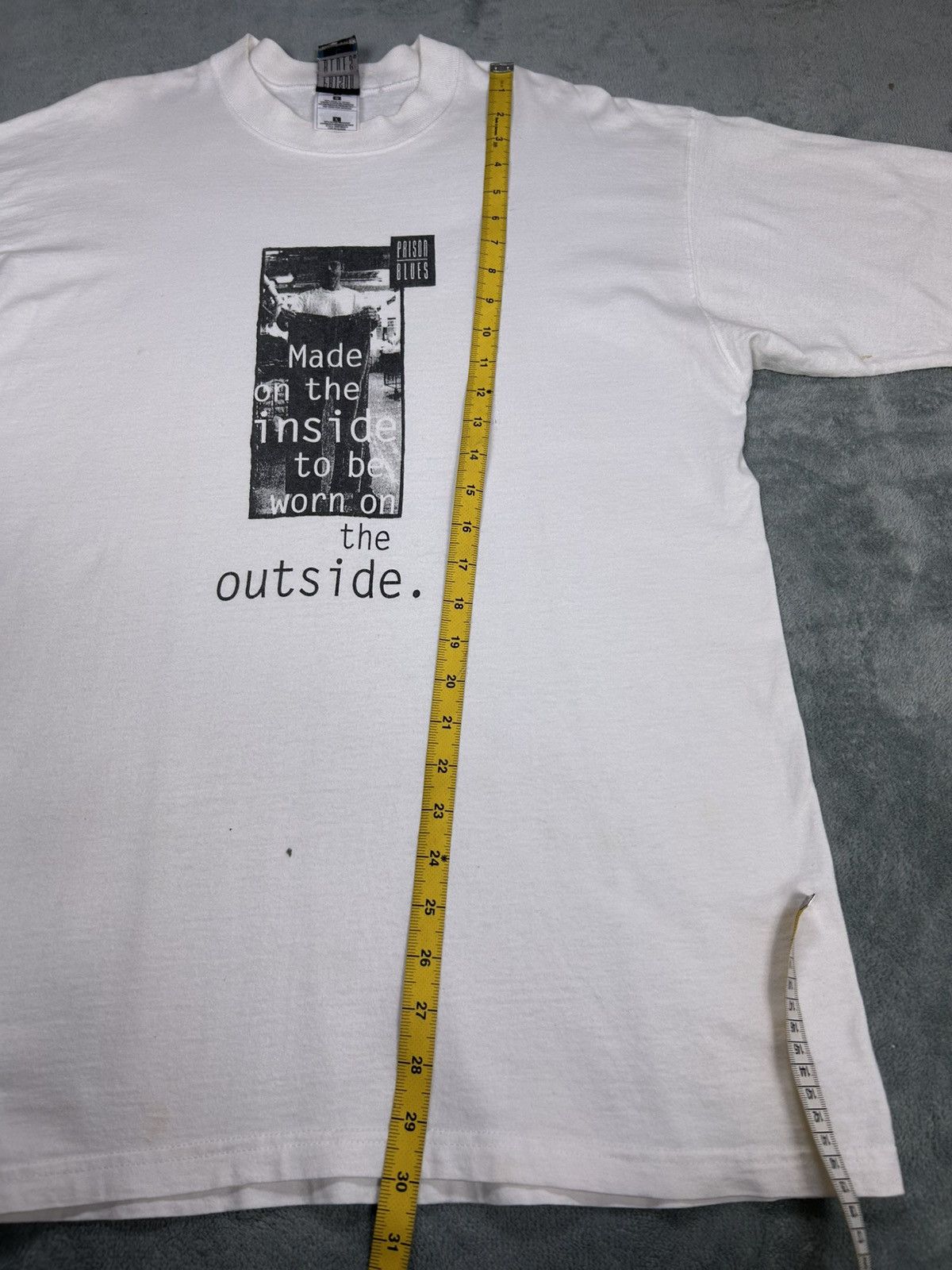 Vintage Vintage 90’s Prison Blues Denim Photo Tee Size US L / EU 52-54 / 3 - 8 Thumbnail