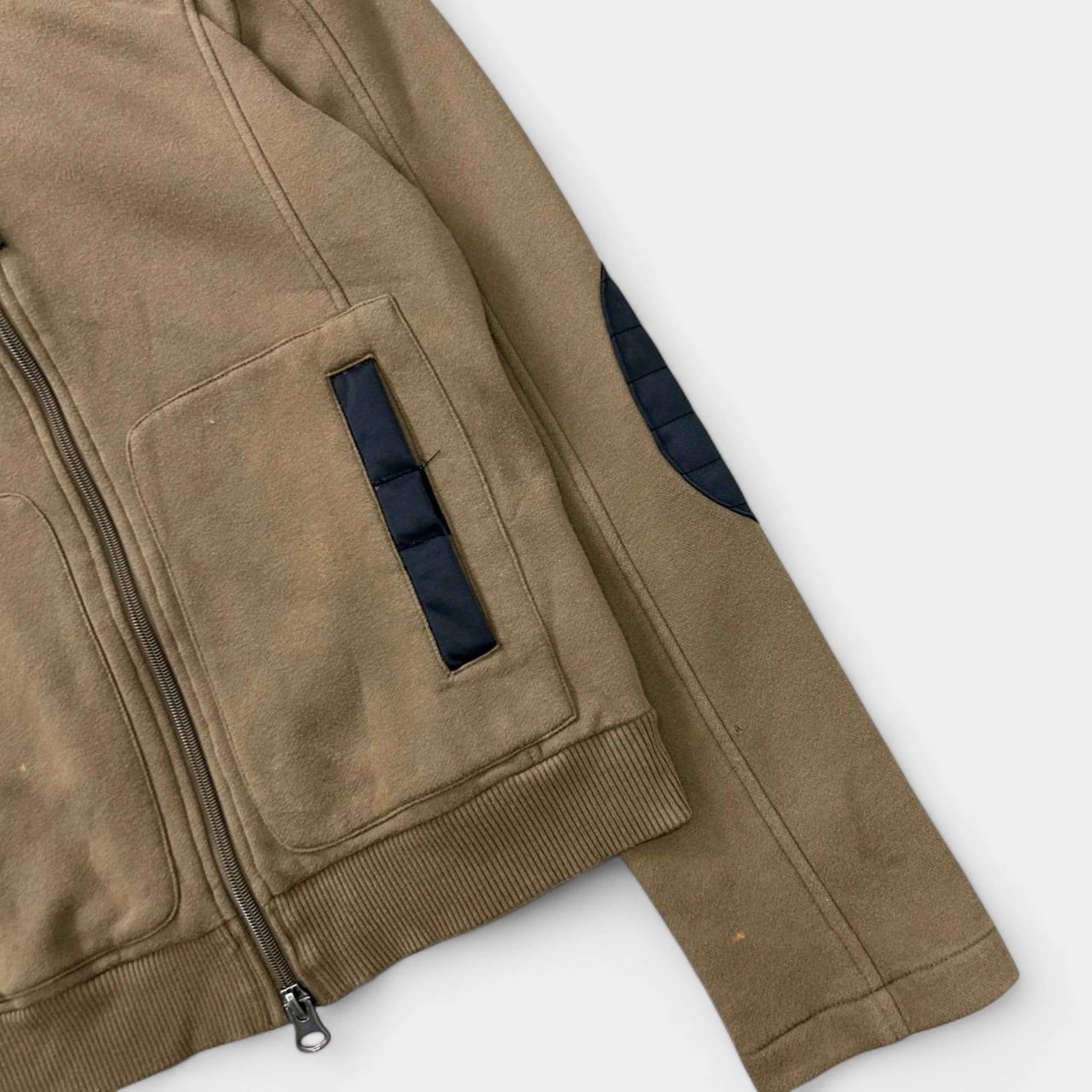 Armani Armani Jeans 2000s Soft Fleece Khaki Brown Jacket Size US L / EU 52-54 / 3 - 3 Thumbnail