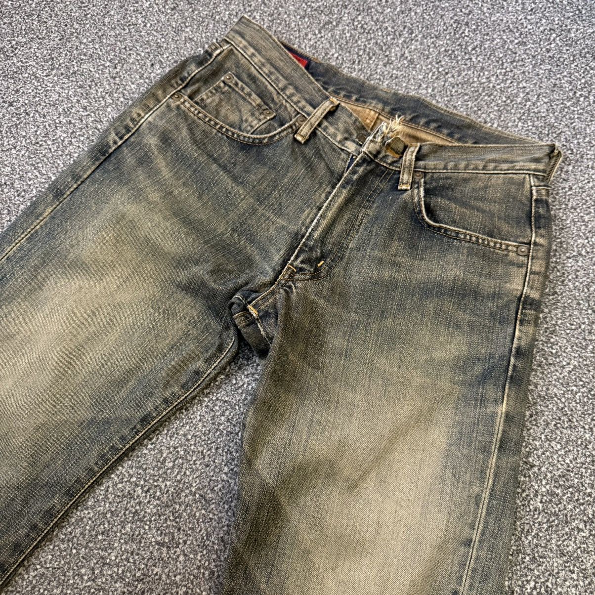 If Six Was Nine 🔥🇯🇵 Japanese Archival Edwin 503 Mud Rusty Denim Size US 30 / EU 46 - 3 Thumbnail