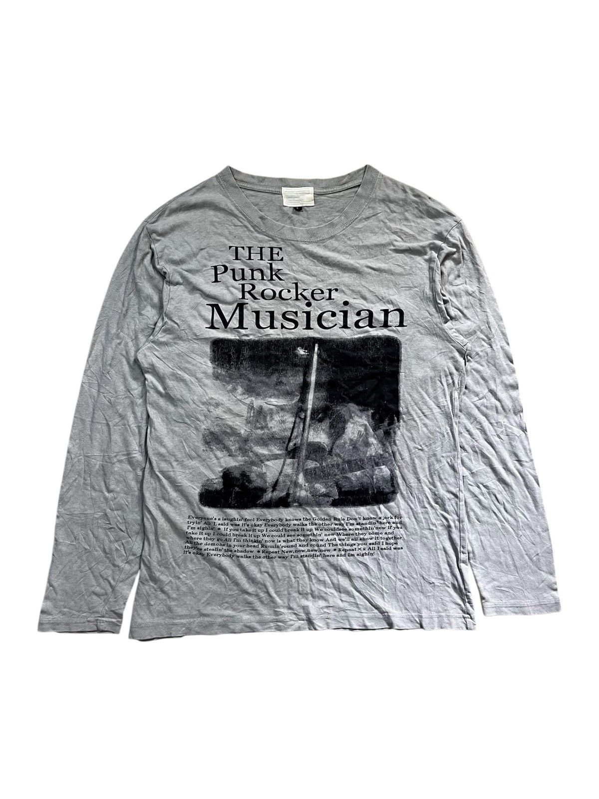 If Six Was Nine × Japanese Brand The punk rocker musician long sleeve t shirt Size US L / EU 52-54 / 3 - 1 Thumbnail
