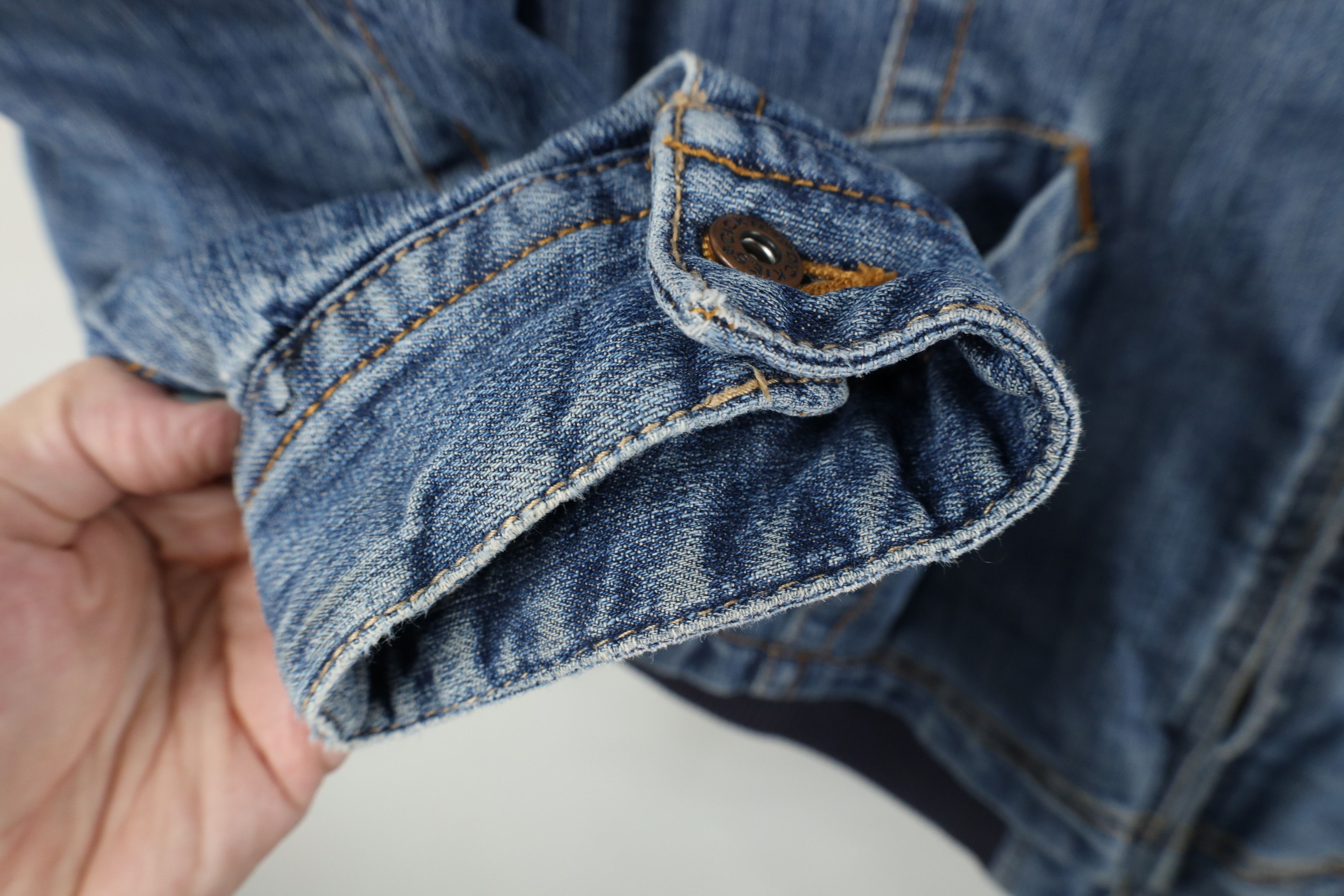 Dickies × Vintage Vintage Dickies Spell Out Quilted Denim Jean Jacket Blue Size XXL / US 16-18 / IT 52-54 - 7 Thumbnail