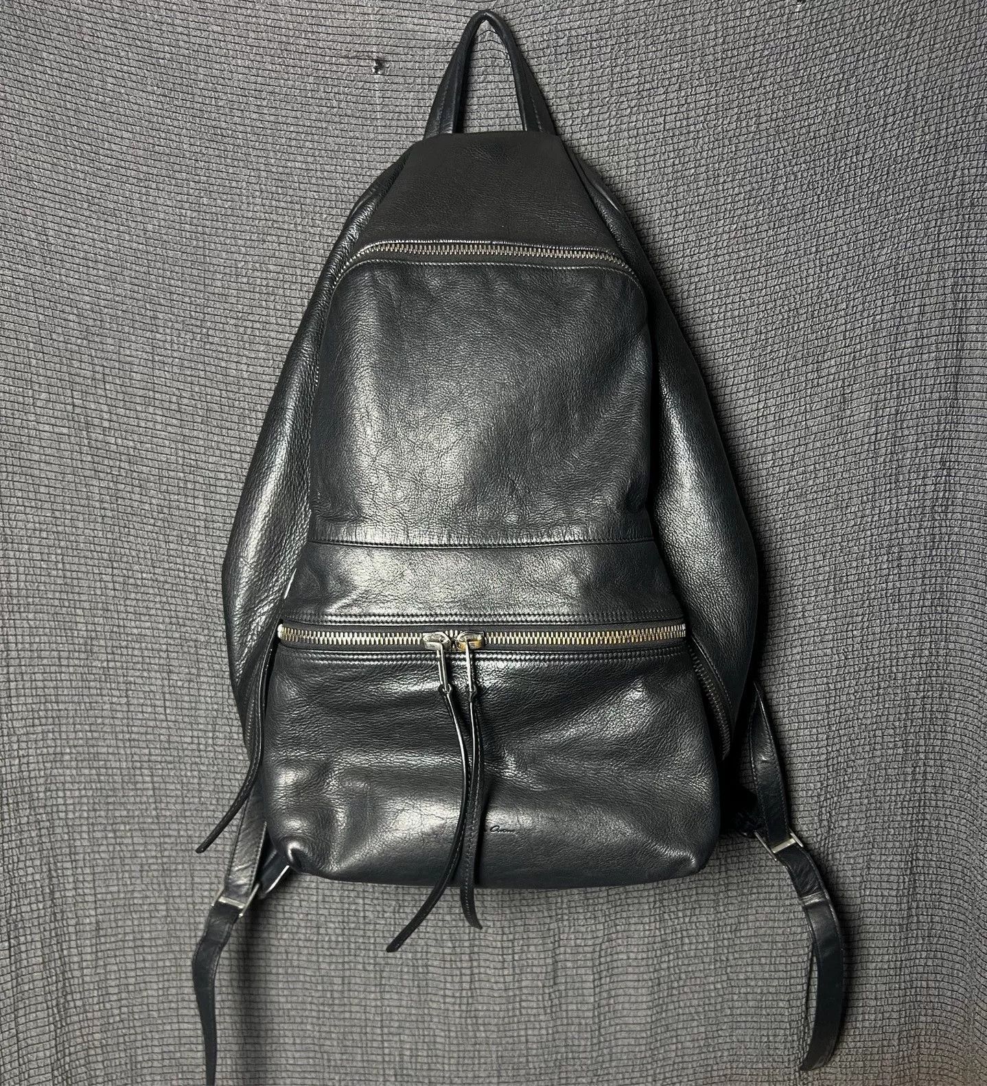 Rick Owens RICK OWENS SS17 WALRUS LEATHER BACKPACK | Grailed