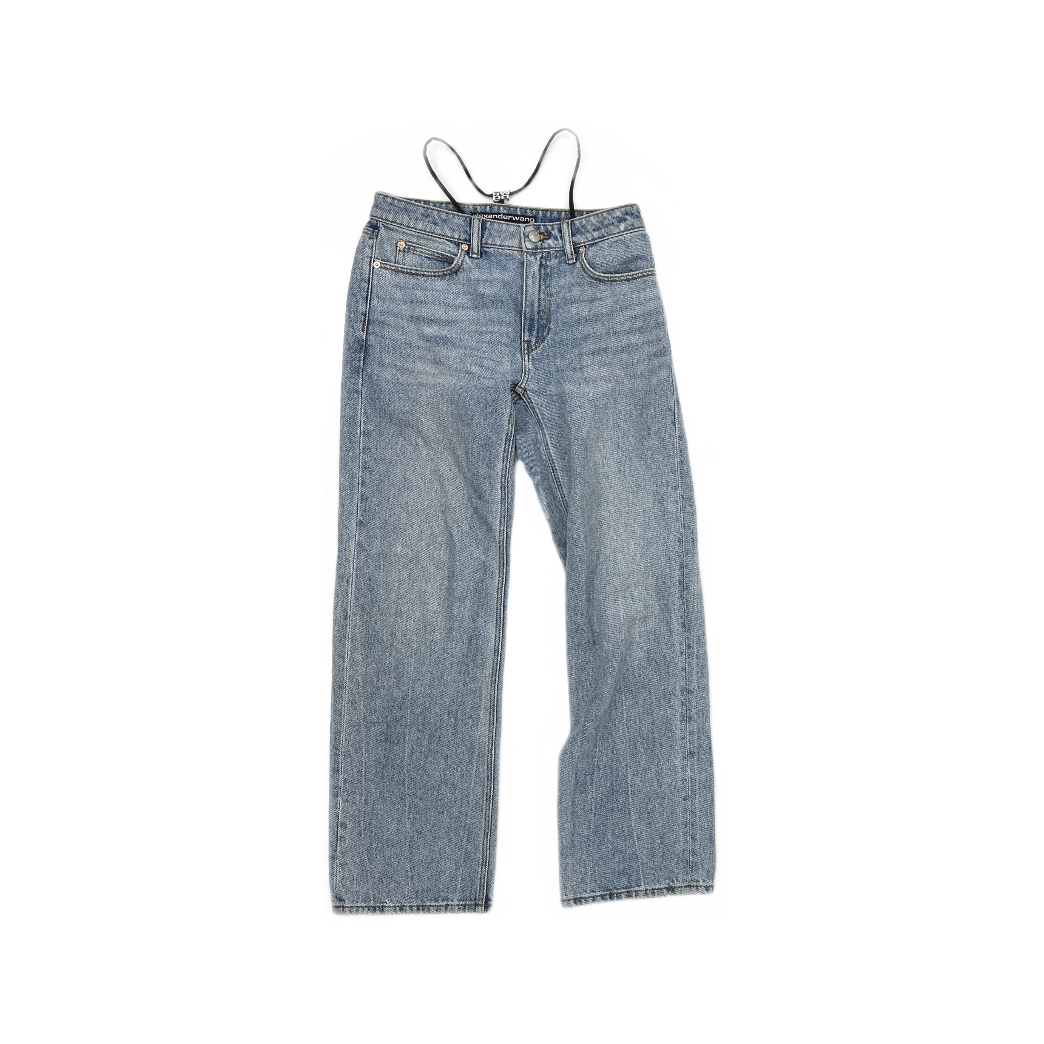 Alexander Wang Alexander Wang Logo Strap Jeans Size 25 Size 25" / US 0 / IT 36 - 1 Thumbnail