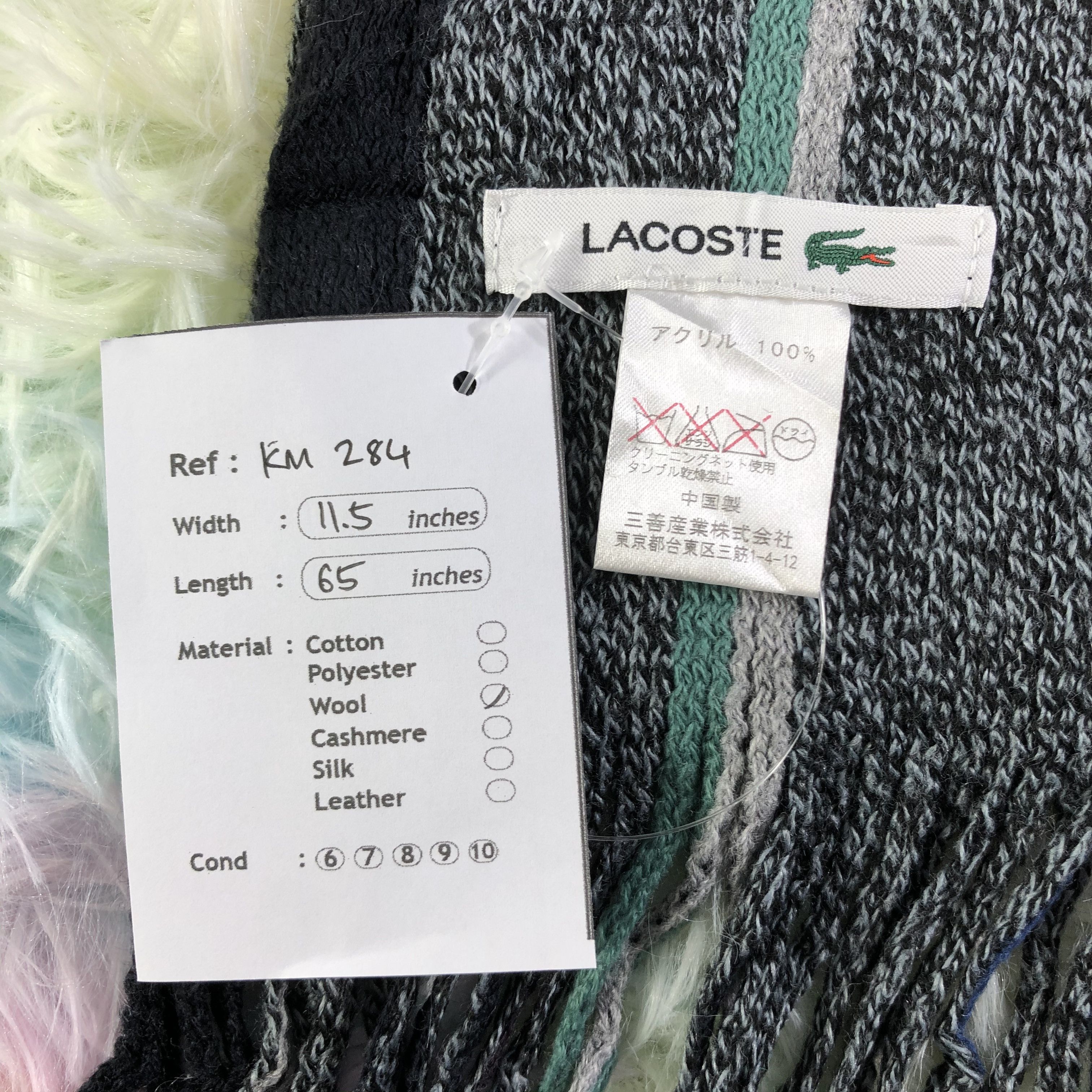 Lacoste Lacoste Scarf / Muffler / Neckwear - KM284 Size ONE SIZE - 6 Thumbnail