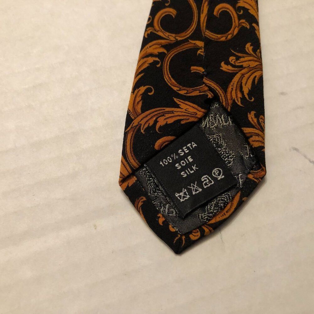 Versace VERSACE MEN'S BLACK 100%SILK TIE 3 5/8" X 60" MADE IN ITALY Size ONE SIZE - 8 Thumbnail