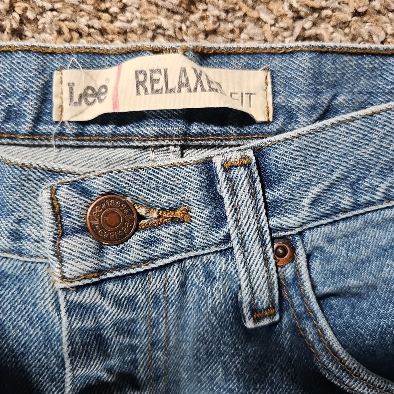 Lee LEE Relaxed Fit Straight Cut 36x32 Jeans Size US 36 / EU 52 - 3 Thumbnail