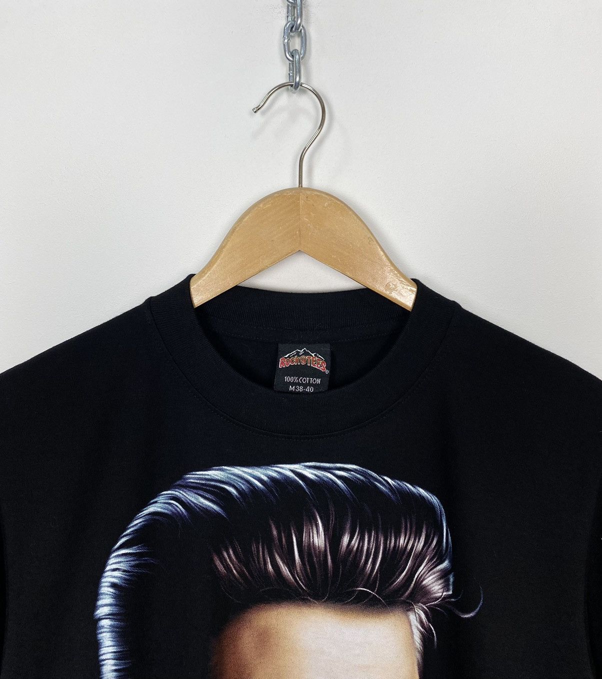 Band Tees Elvis Presley Print Mens Black Rock N Tees T Shirt Size M Size US M / EU 48-50 / 2 - 2 Thumbnail