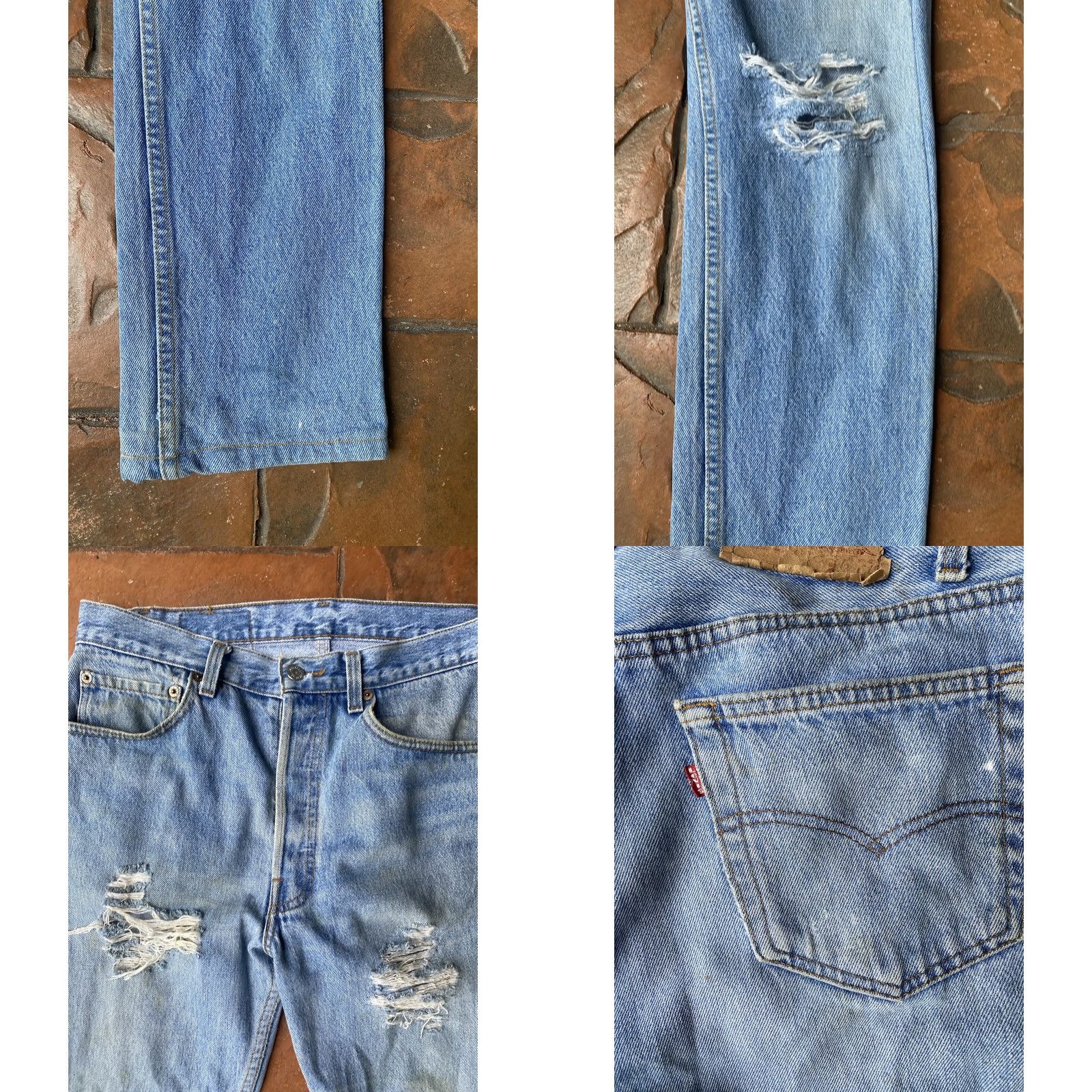 Levi's VINTAGE Levi's 501 XX Button Fly Jeans Men Size 33 X 34 USA Distressed Modern Vintage Distressed 501 XX USA Size US 33 - 8 Thumbnail