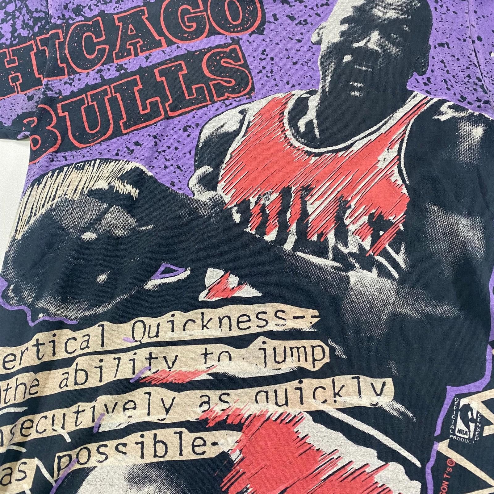 Other 90s Michael Jordan Chicago Bulls Magic Johnson AOP T-Shirt Size ONE SIZE - 2 Thumbnail