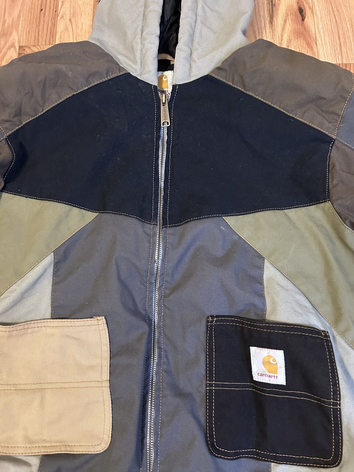 Carhartt Patchwork bomber colorblock Jacket Size US M / EU 48-50 / 2 - 7 Thumbnail