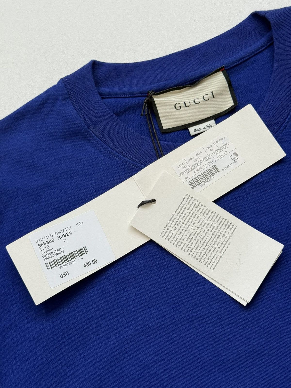 Gucci Gucci vertical logo tee Size US M / EU 48-50 / 2 - 5 Thumbnail