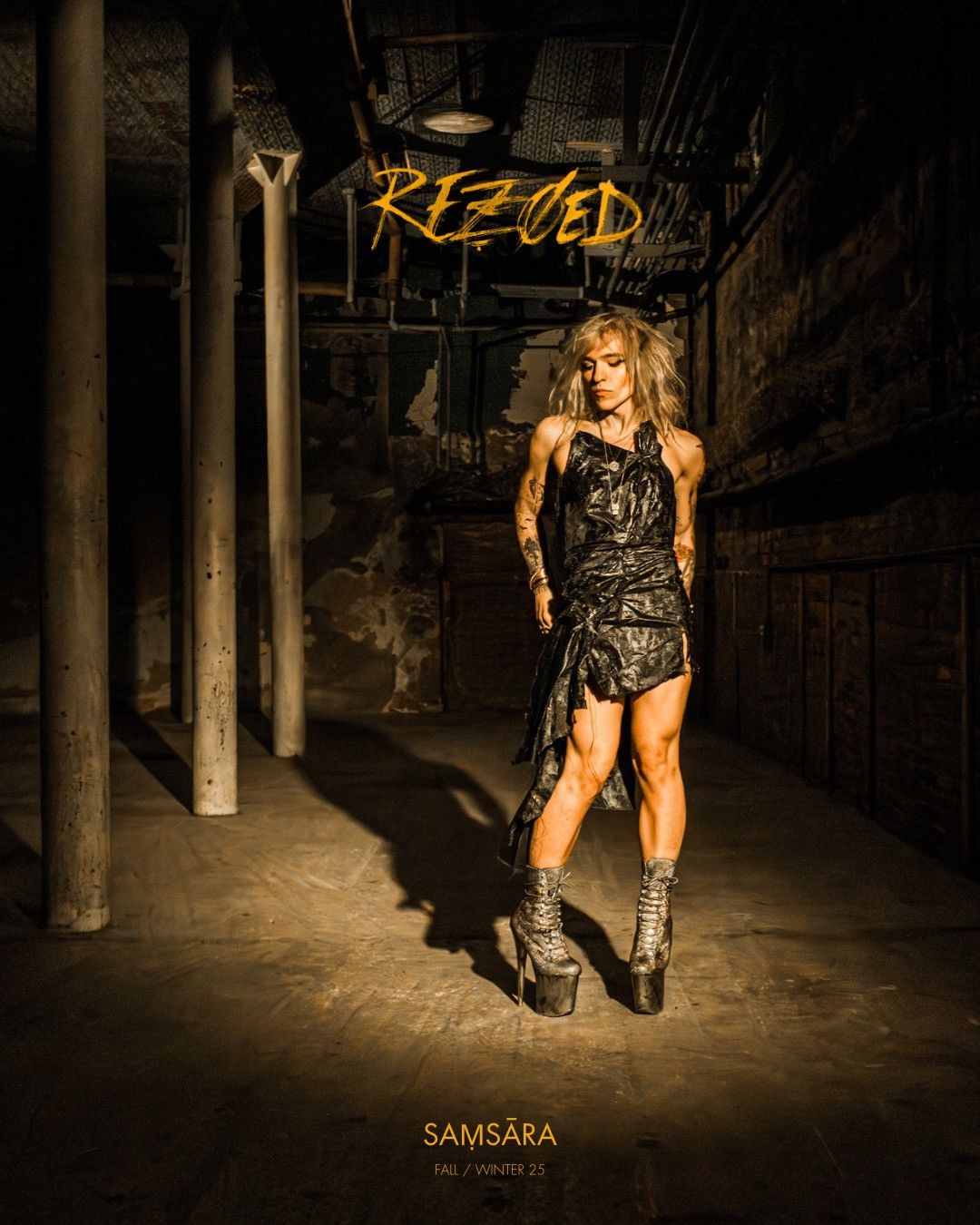 Other REZØED SAMSĀRA FW25 Wax Nylon Midi Dress (By ZØVIVAA) Size M / US 6-8 / IT 42-44 - 7 Thumbnail