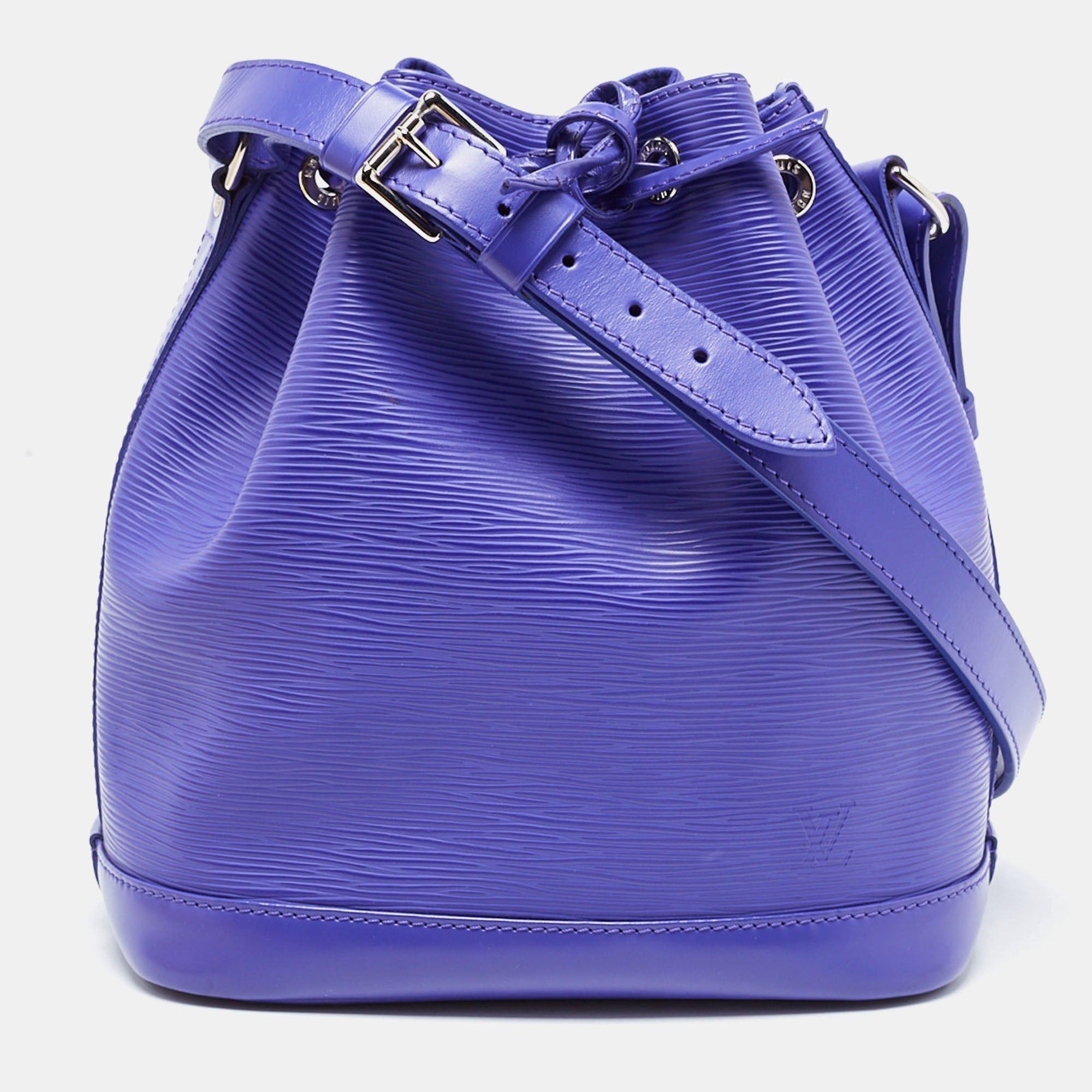 image of Louis Vuitton Figue Epi Leather Neonoe Bag in Black, Women's