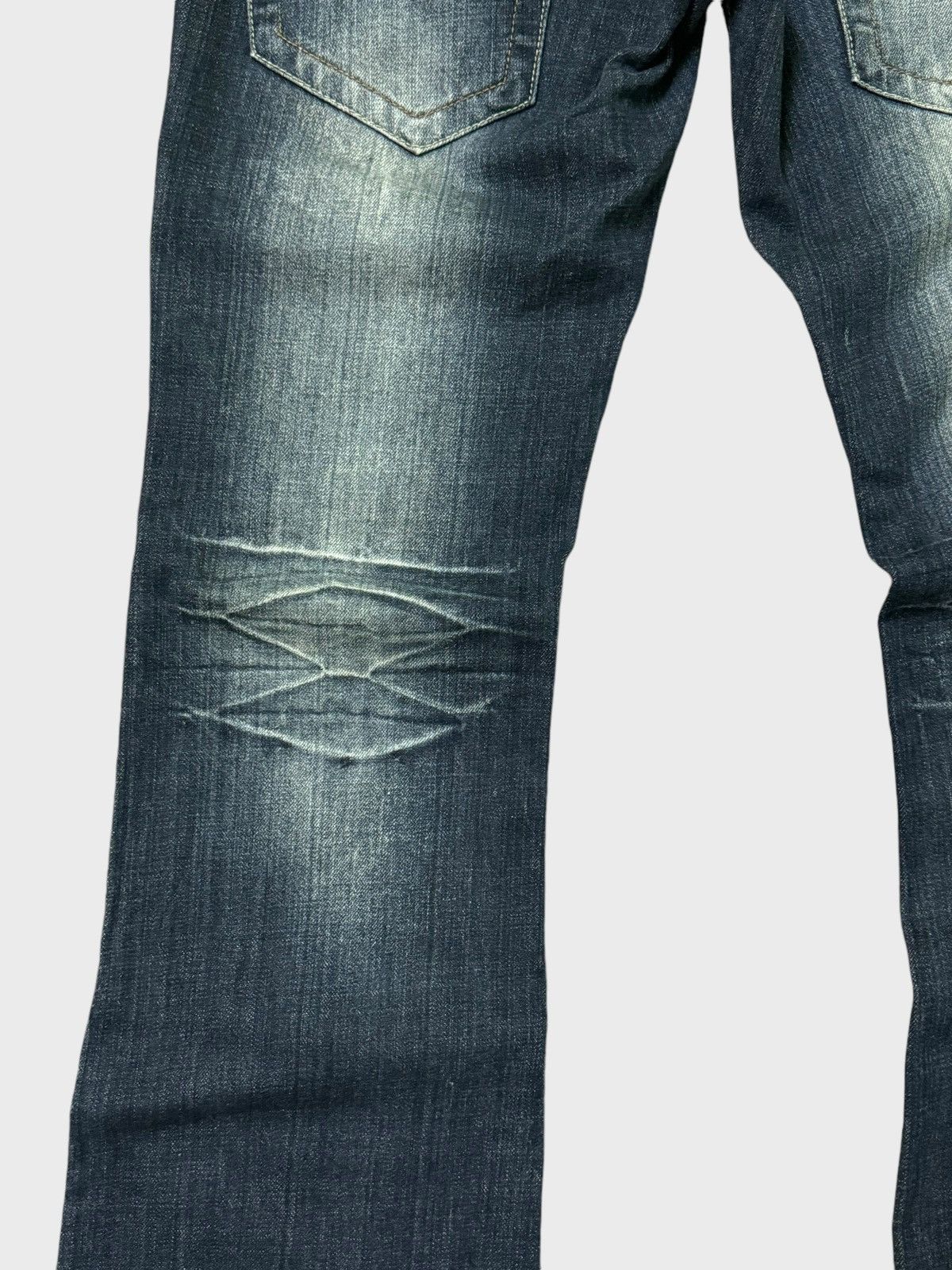 Japanese Brand Root Three Japan Muddy Wash Flared Denim Pants Size US 33 - 15 Thumbnail