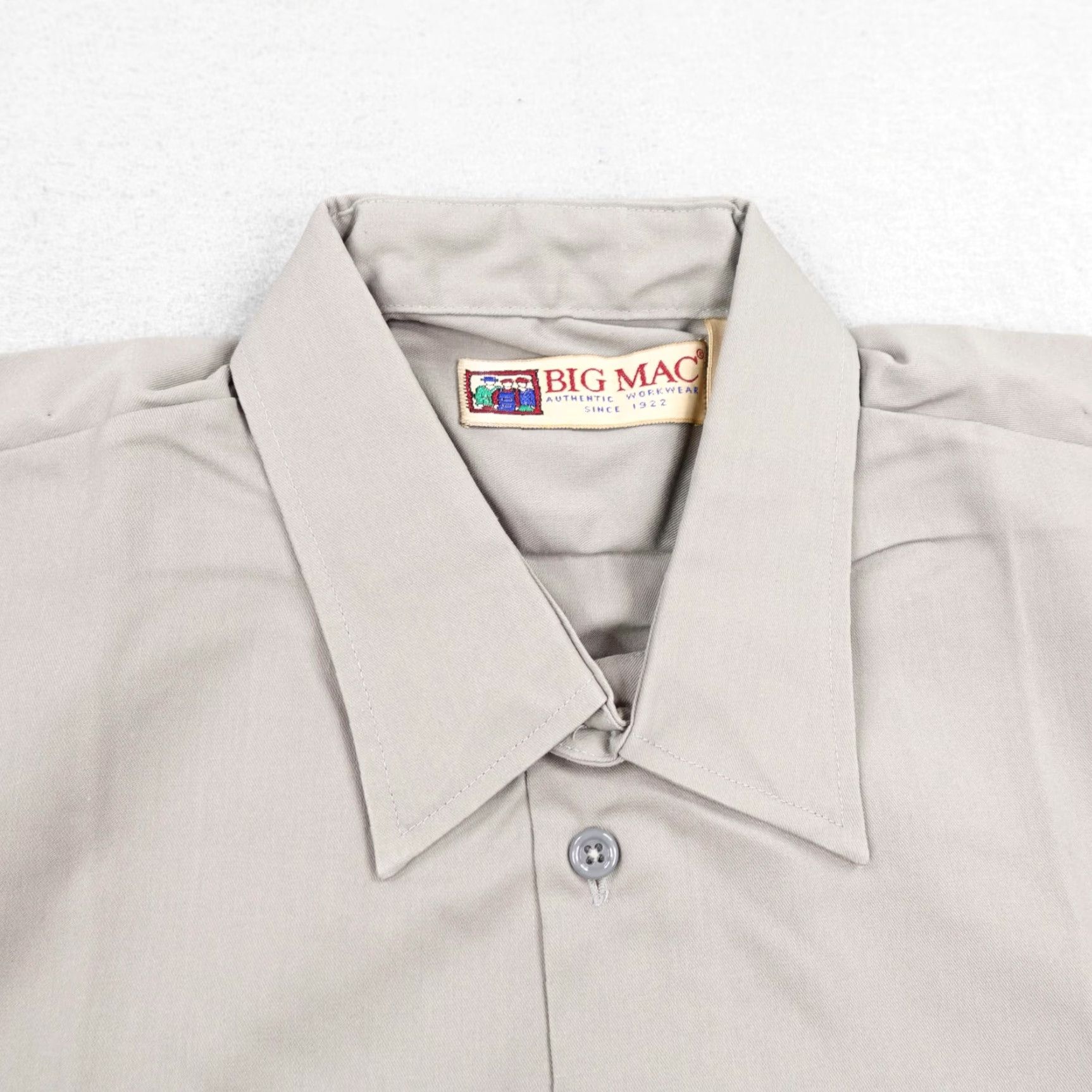 Vintage Vintage Big Mac Shirt Mens XL Tall Khaki Tan Button Up Work 90s Deadstock NEW Size US XL / EU 56 / 4 - 2 Thumbnail