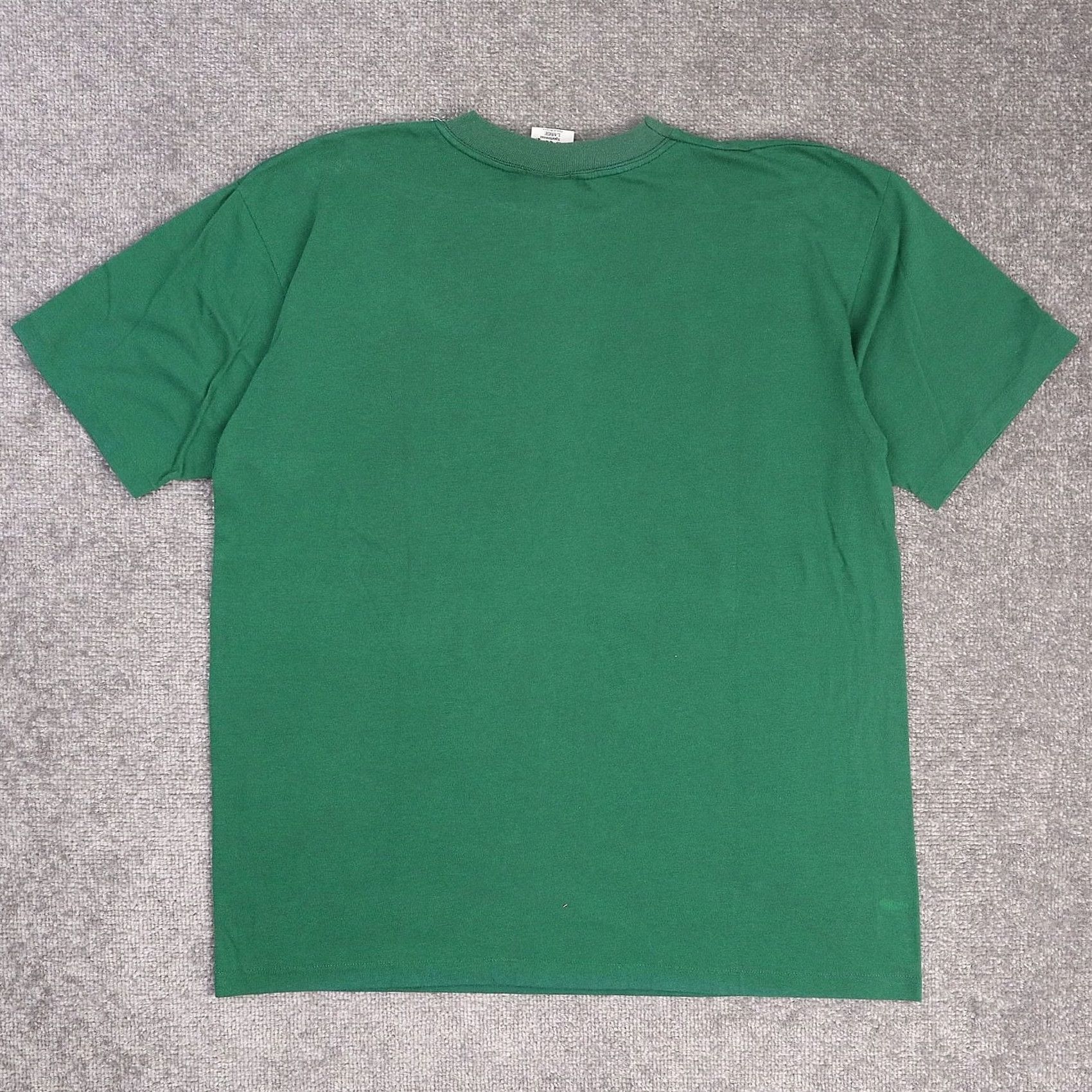 Vintage VINTAGE Republic of Ireland Green Short Sleeve T-Shirt Large Men 80s 90s Regular Cotton Crew Neck Solid Size US L / EU 52-54 / 3 - 2 Thumbnail