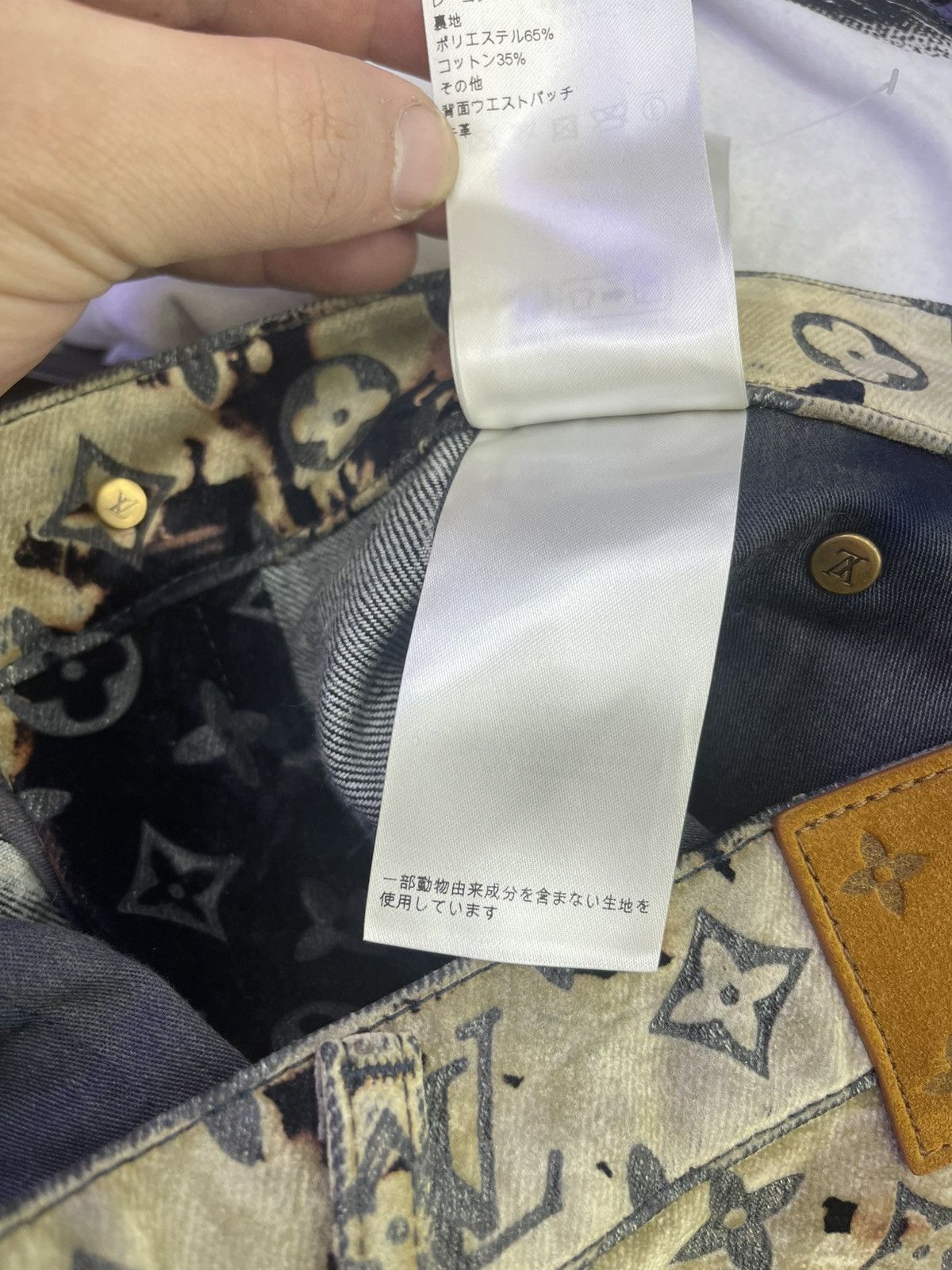 Louis Vuitton Louis Vuitton pants all over logo navy/ beige Size US 34 / EU 50 - 12 Thumbnail