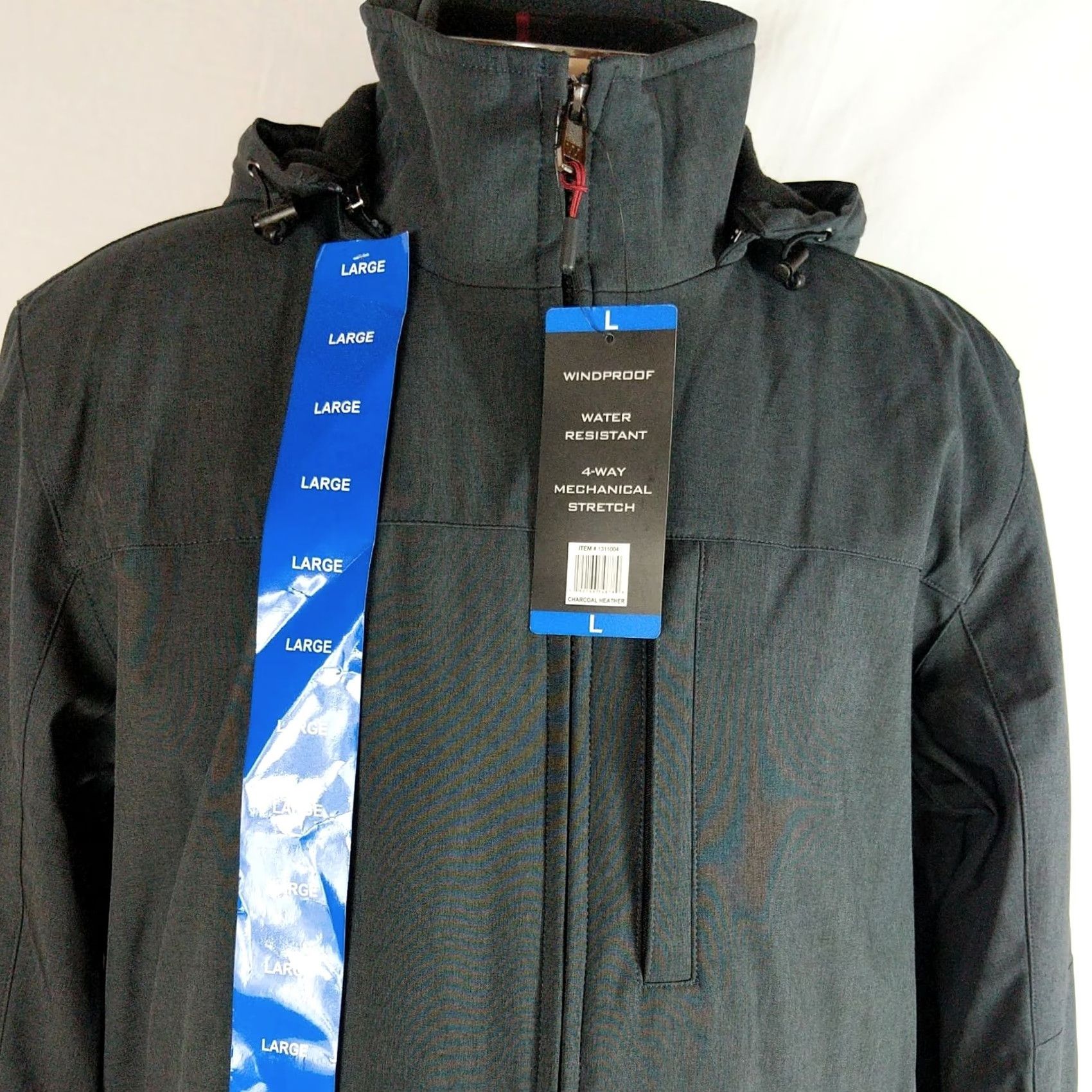 Weatherproof VINTAGE? No. WEATHERPROOF STRETCH TECH Jacket Full Zip Coat Large Weatherproof Mens Gray Regular L New With Tags Size US L / EU 52-54 / 3 - 2 Thumbnail