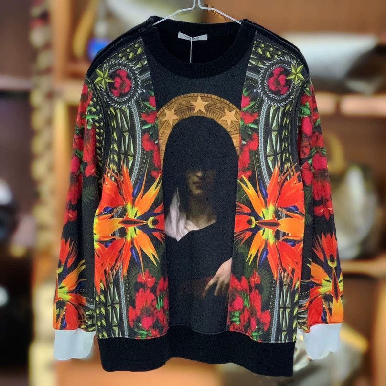 Givenchy Givenchy Men's Floral Print Sweatshirt - dmc Size US S / EU 44-46 / 1 - 1 Thumbnail