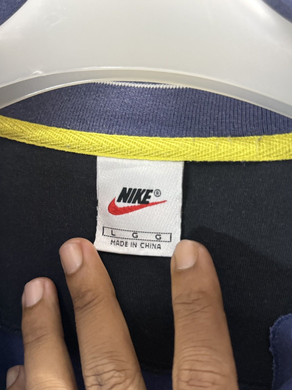 Nike 🔥 Vtg 2000 Nike Swoosh Embroidery Half zipper Sweatshirt Size US L / EU 52-54 / 3 - 9 Thumbnail