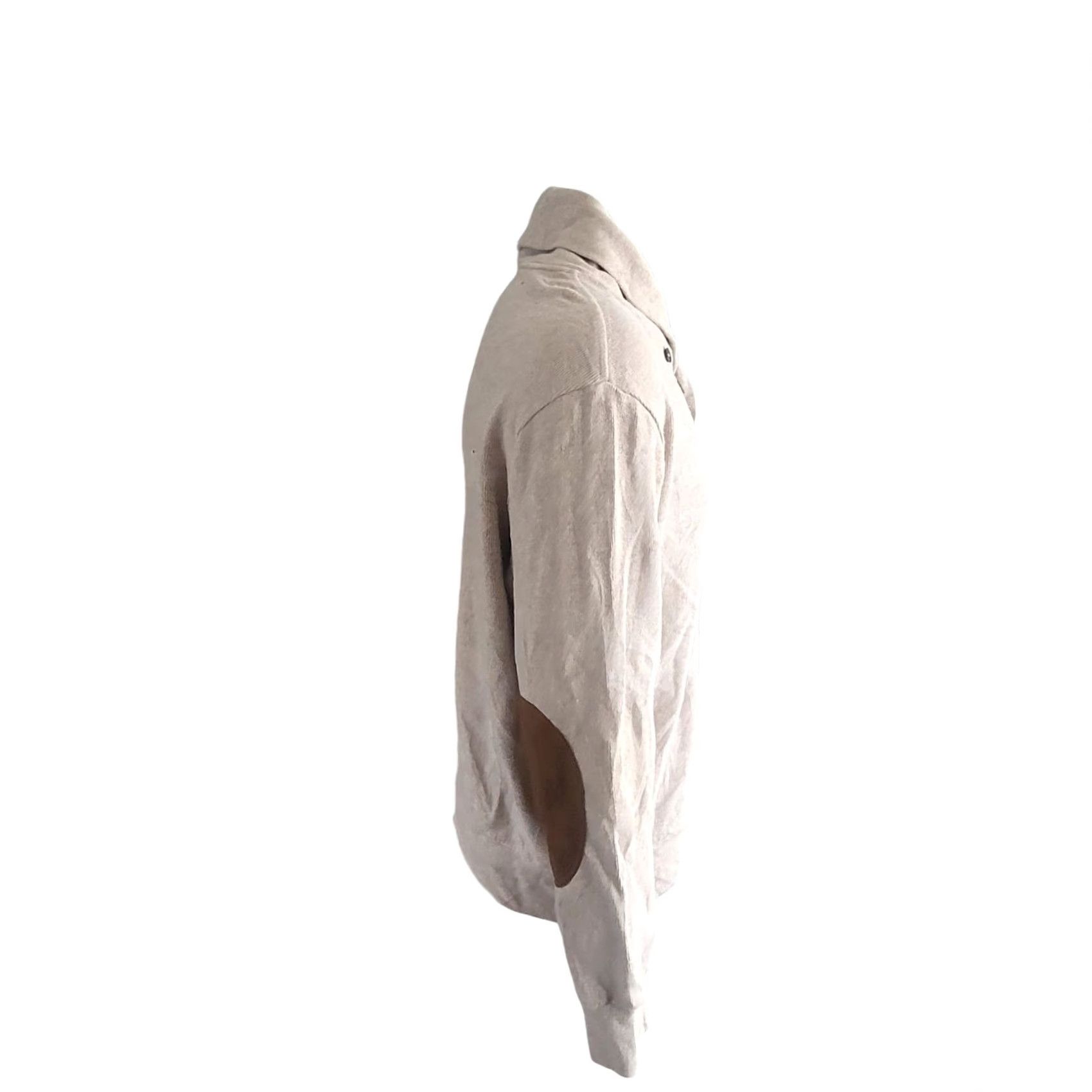 Polo Ralph Lauren Polo Ralph Lauren Beige Shawl Collar Sweatshirt – L Jumper Men Beige Shawl Collar Pullover Vintage Polo Ralph Lauren Mens Size US L / EU 52-54 / 3 - 3 Thumbnail