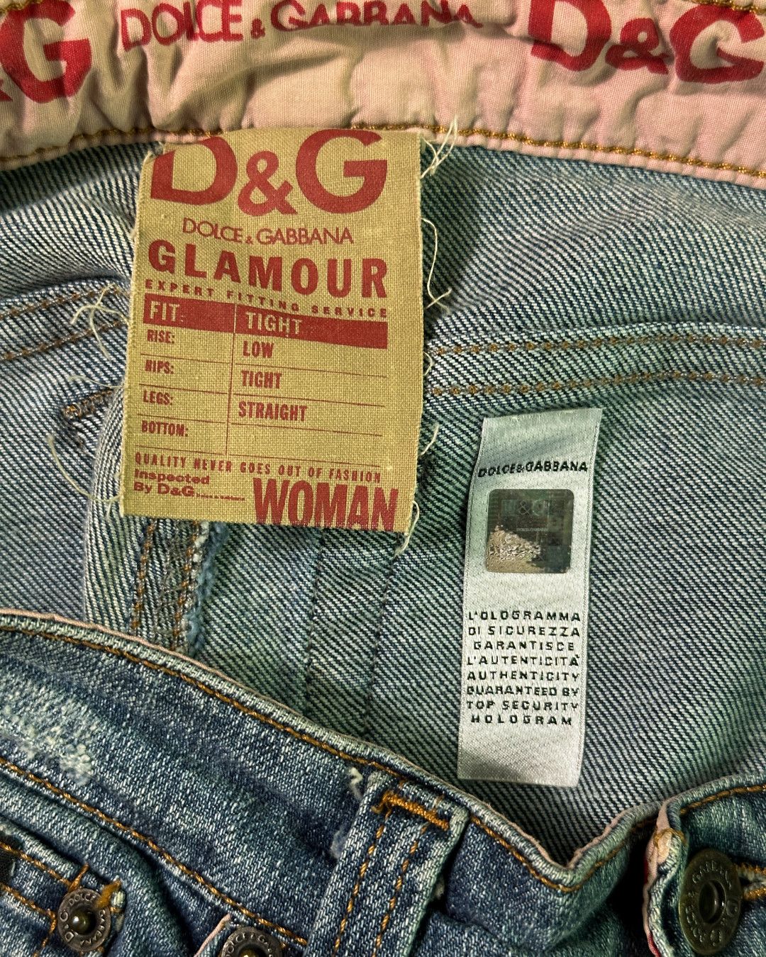Dolce & Gabbana 90s Stash Pocket Denim Capri Pants Size 28" / US 6 / IT 42 - 9 Thumbnail