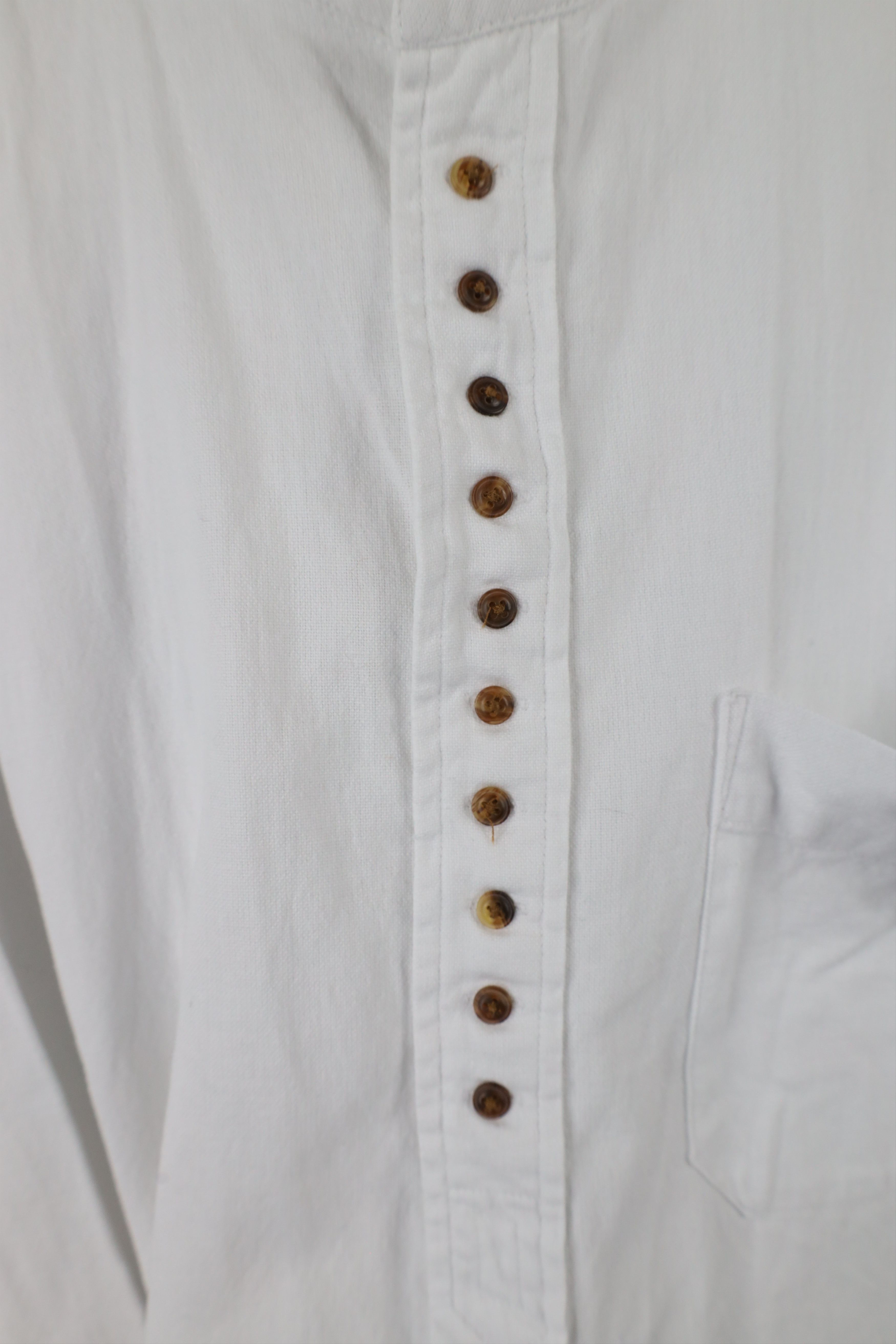 Vintage Vintage Streetwear Blend Grandpa Band Collar Button Shirt Size US L / EU 52-54 / 3 - 6 Thumbnail