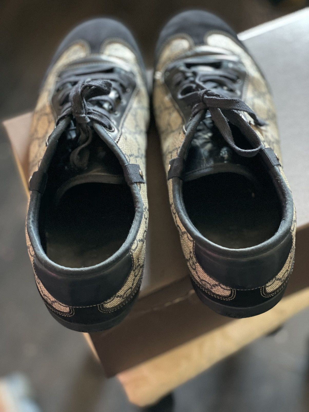 Gucci Gucci Lowtop Sneakers Size 12 with box and dust bag Size US 12 / EU 45 - 5 Thumbnail