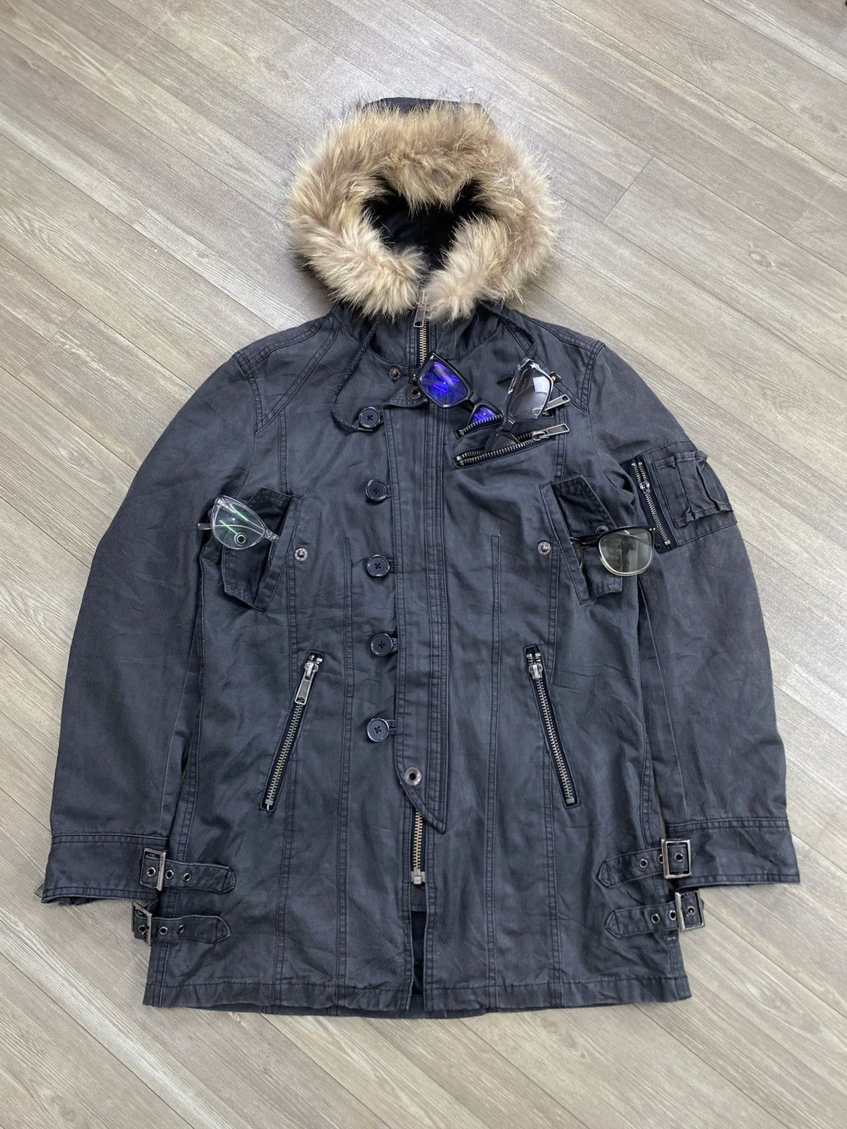 semanticdesign 2000s Semanticdesign Punk Seditionaries Military Fur Jacket Size US L / EU 52-54 / 3 - 2 Thumbnail
