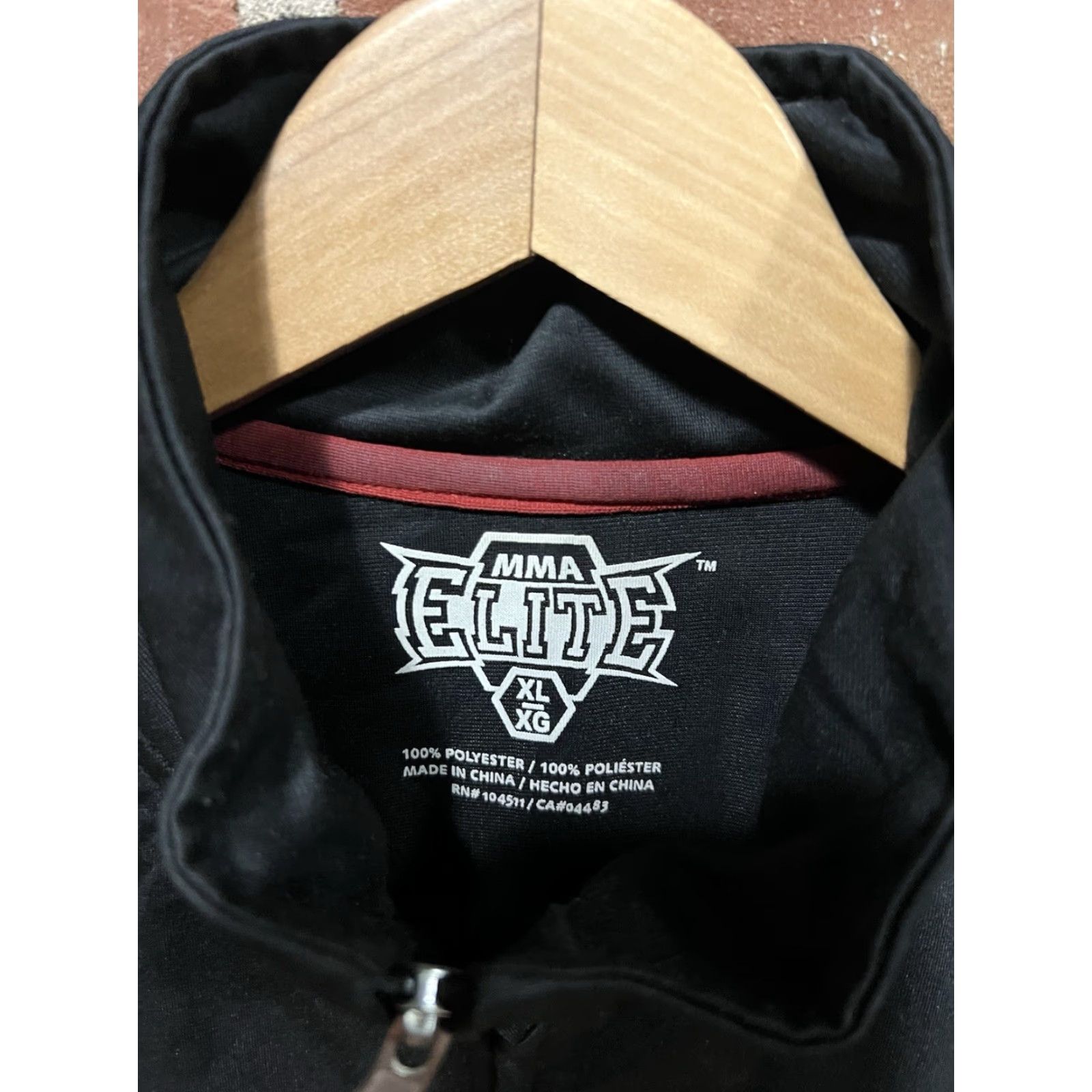 Vintage MMA Elite Track Jacket Men's XL Skull Zip Up Black Satin Full Zip Streetwear Size US XL / EU 56 / 4 - 4 Thumbnail
