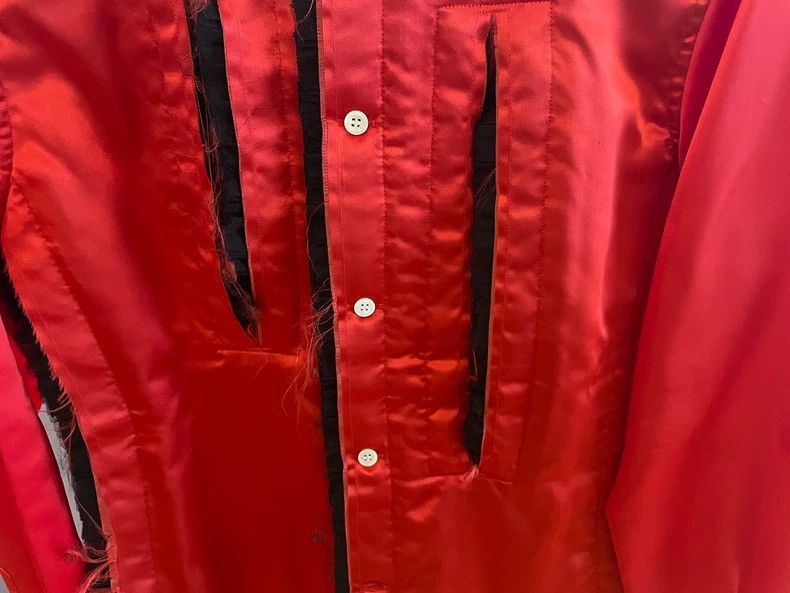 Comme des Garcons Comme Des Garcons Main Line Red Tear Shirt Size S / US 4 / IT 40 - 4 Thumbnail