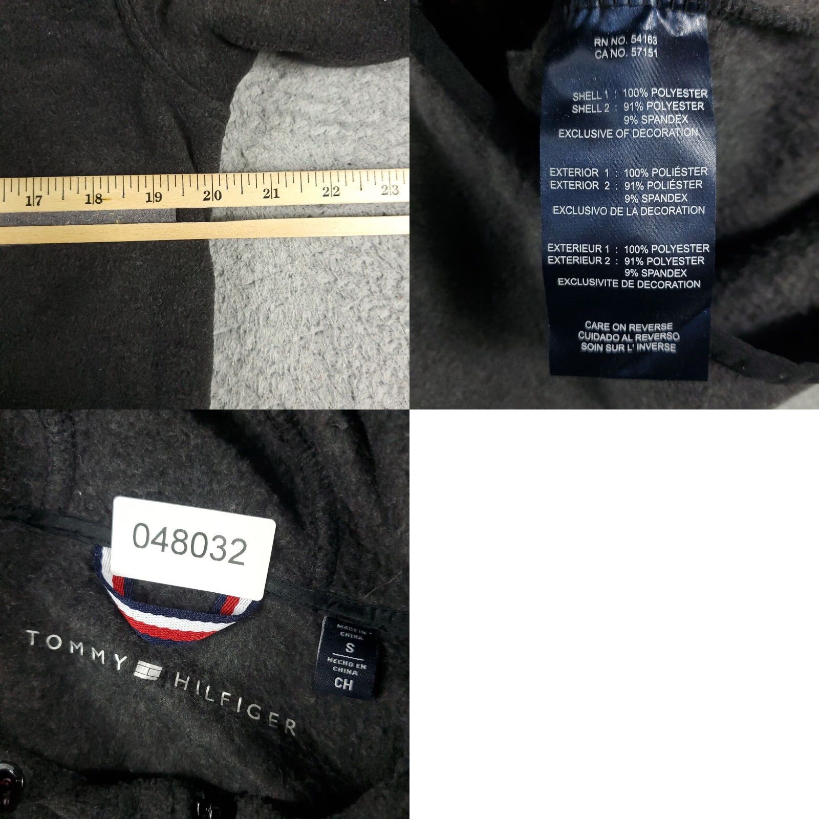 Tommy Hilfiger Tommy Hilfiger Jacket Women Small Gray Fleece Full-Zip Logo Pockets Casual Womens Size S / US 4 / IT 40 - 8 Thumbnail