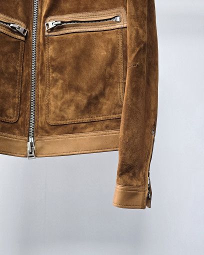 Tom Ford o1sm1stk0824 Suede Jacket in Brown Size US M / EU 48-50 / 2 - 3 Thumbnail