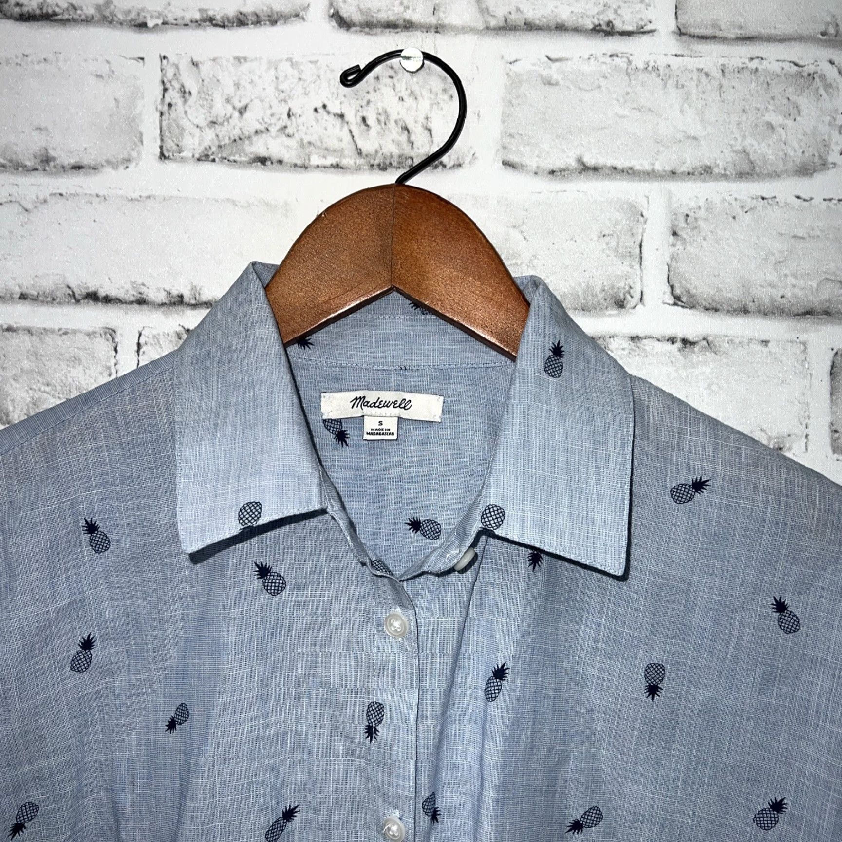 Madewell Madewell Button-Up Shirt Womens Size S Blue Shirt Women Small Blue Madewell Size S / US 4 / IT 40 - 2 Thumbnail