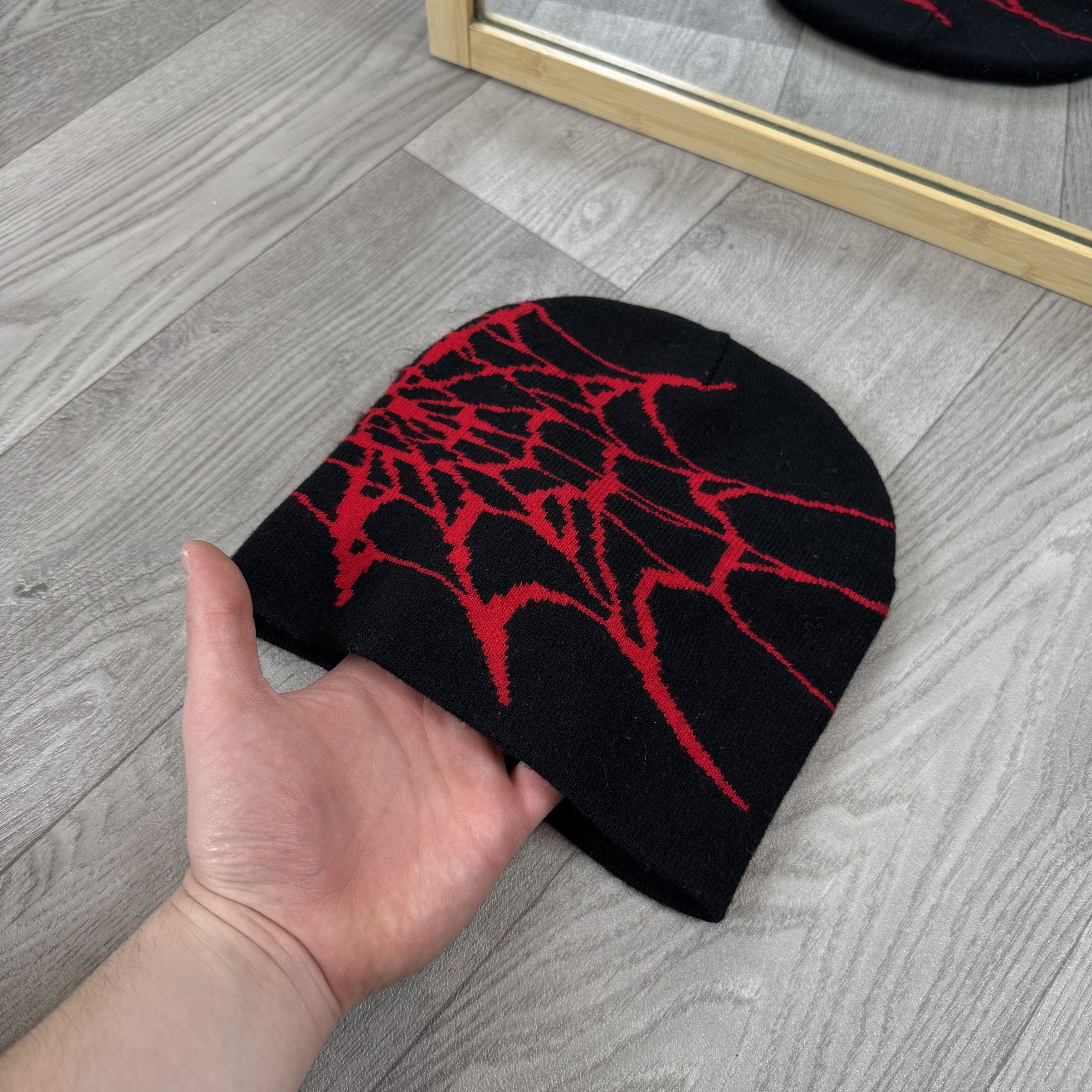 Vintage Vintage Spider Web Gorpcore Beanie Winter Hat Size ONE SIZE - 2 Thumbnail