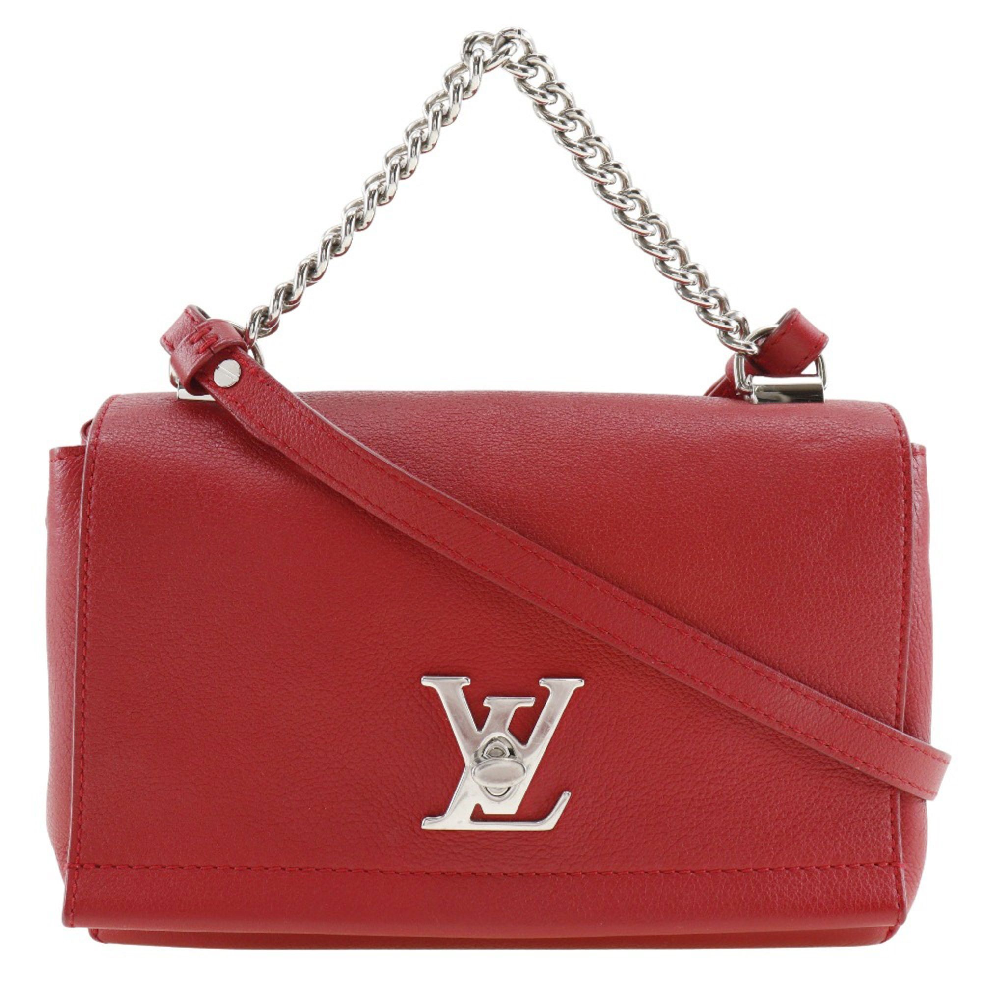 Louis Vuitton Louis Vuitton Rock Me BB Shoulder Bag, 2-Way, M51202, Calfskin Ruby, Made in France, 2017, Red, DU0197, Turnlock, BB, Women's Size ONE SIZE - 1 Thumbnail