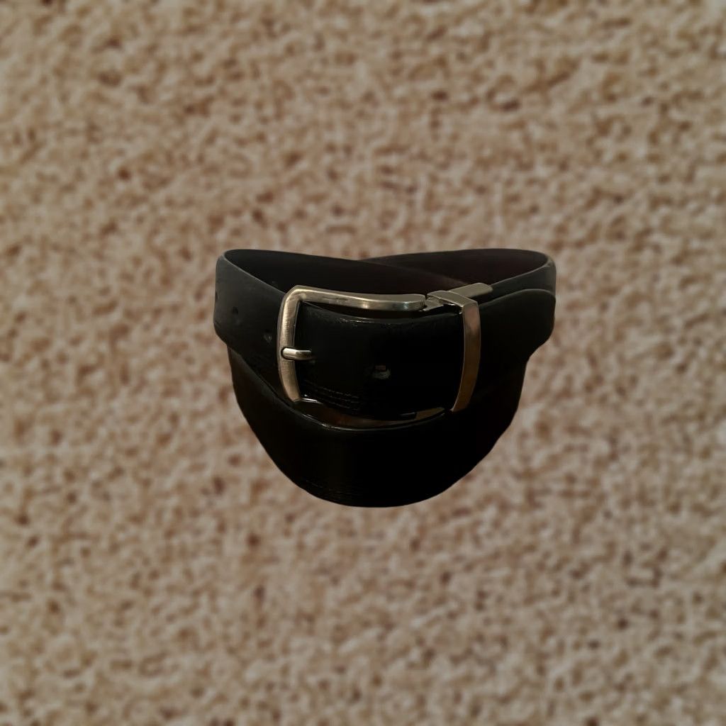 Tommy Bahama VINTAGE? No — Reversible Belt Leather 11TM02XZ16 Black/Brown - Men's Small 30-32 Tommy Bahama Belt Leather Buckle Size ONE SIZE - 1 Thumbnail