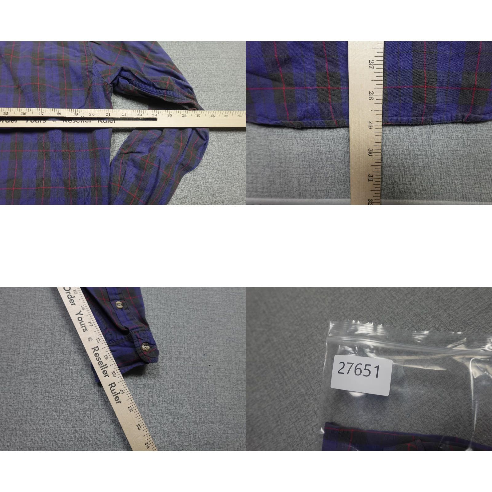 Patagonia Vintage Patagonia Button Front Shirt Mens M Purple Plaid Hiking Outdoors Size US M / EU 48-50 / 2 - 8 Thumbnail